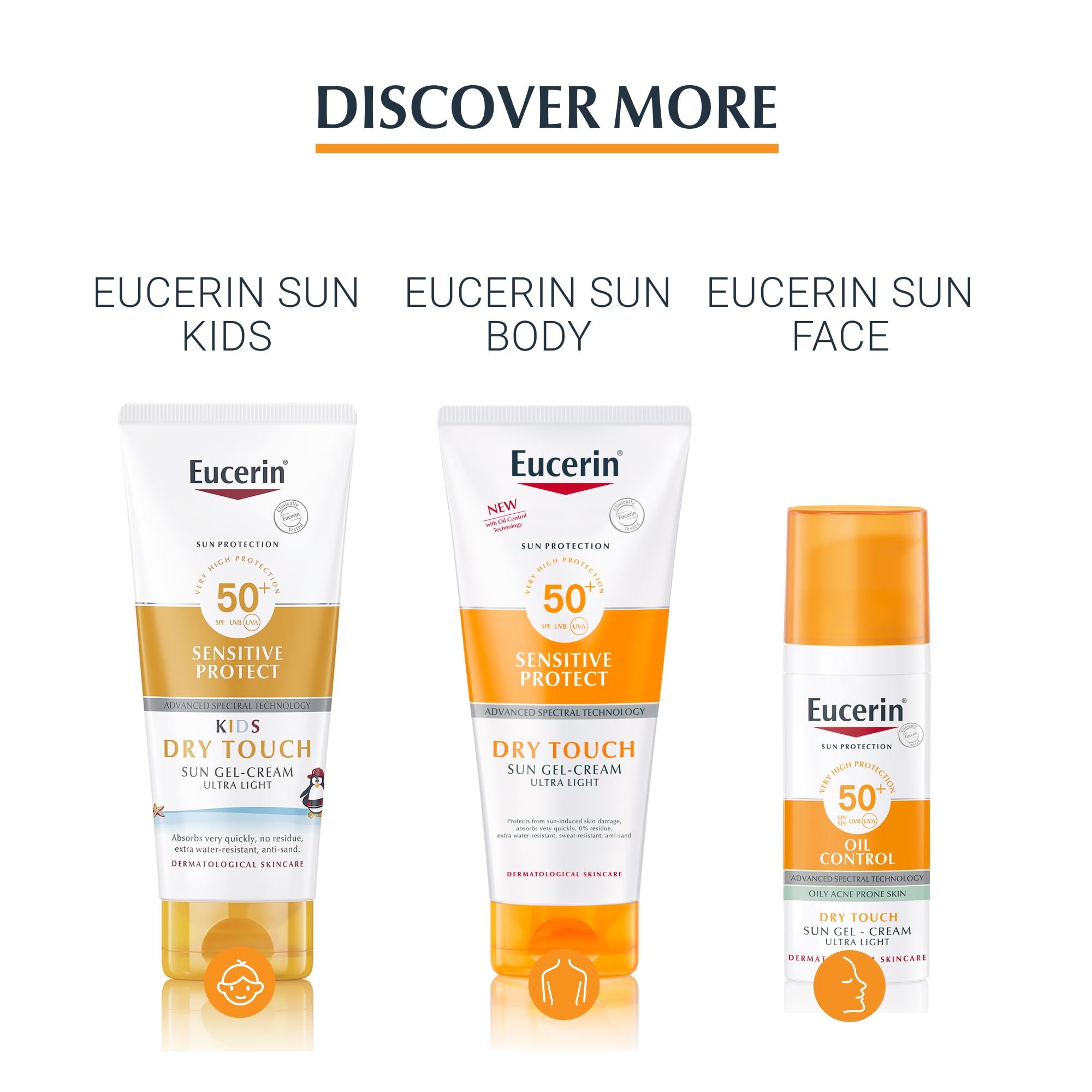 Eucerin Sensitive Protect Face Sun Cream SPF 50+ 50ml - High Sun Protection 5