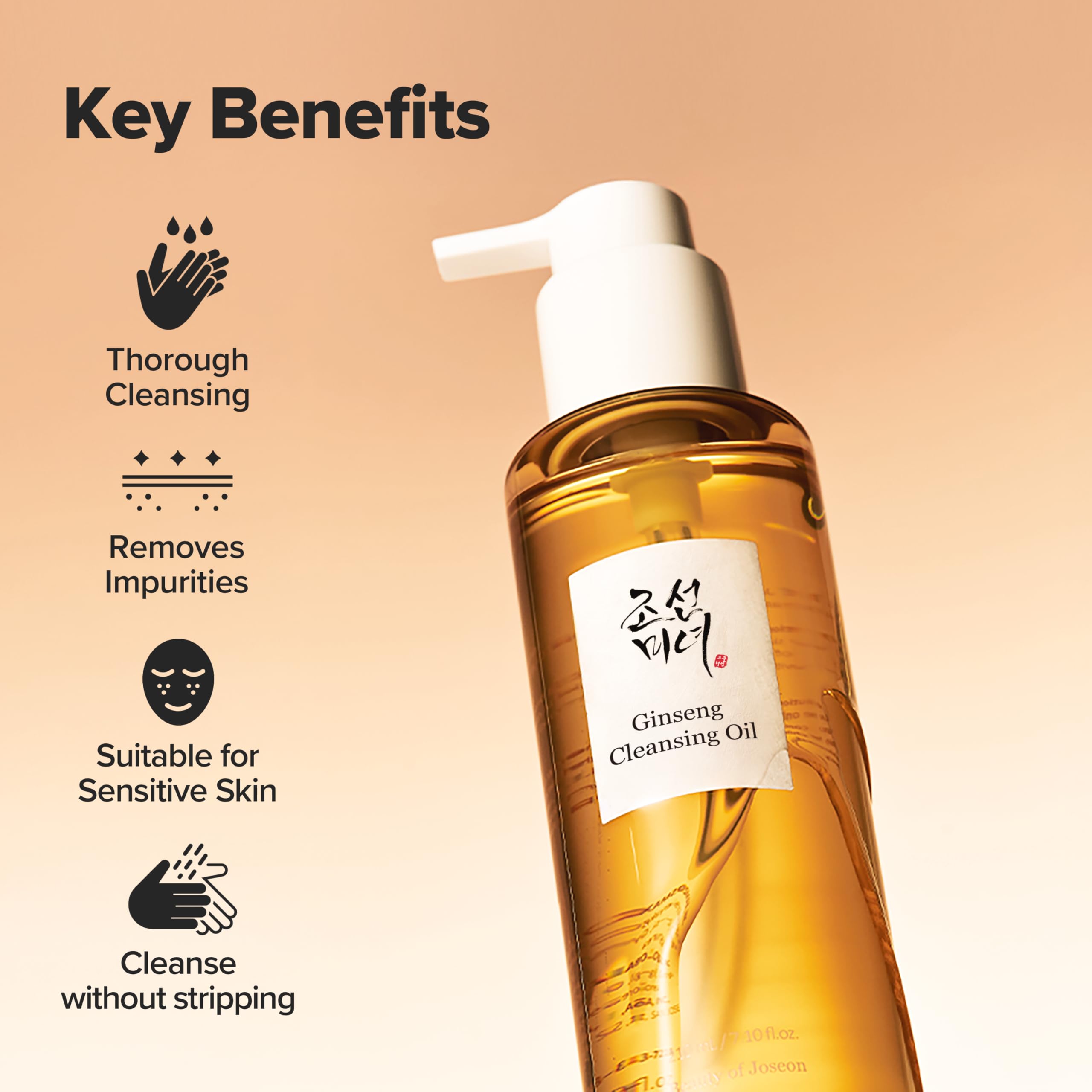 Beauty of Joseon Ginseng Cleansing Oil for Waterproof Makeup Removal and Deep Pore Cleansing 4