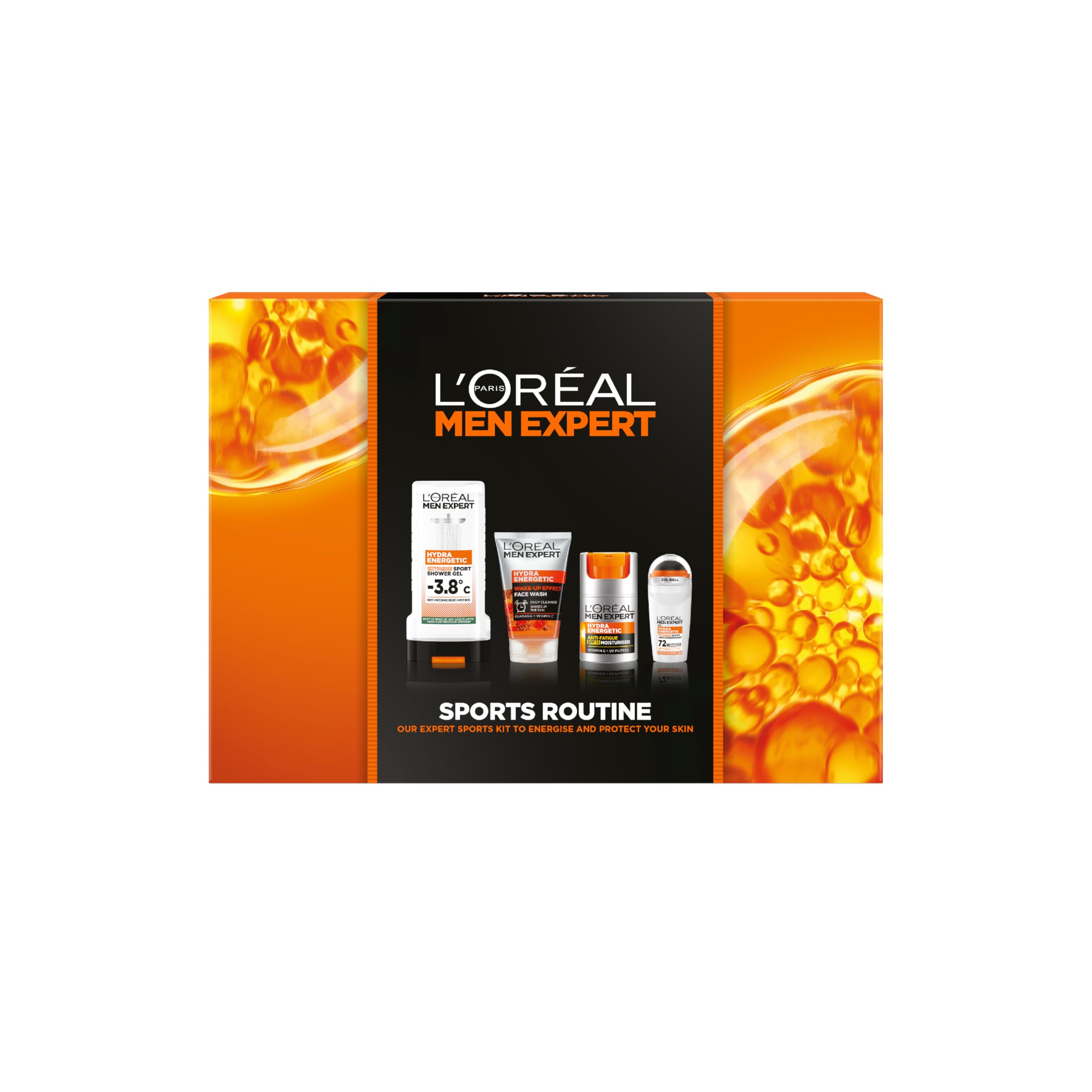 L'Oréal Men Expert, Sportpflege-Geschenkset für Männer, 4-Schritte-Routine zur Reinigung 2