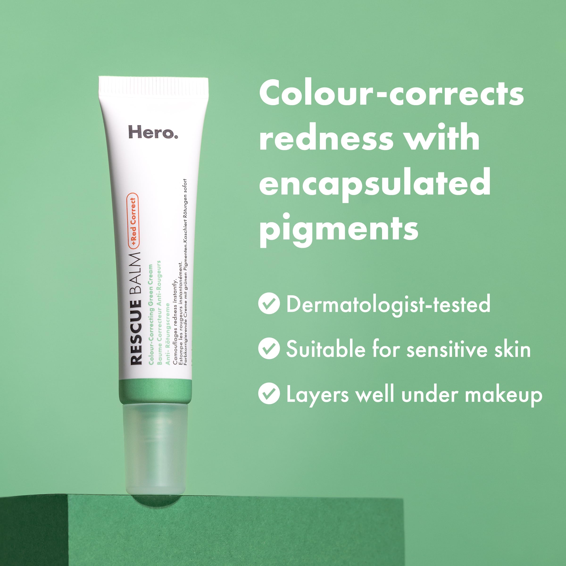 Hero Cosmetics Rescue Balm Post-Blemish Recovery Cream & Red Colour Corrector 4