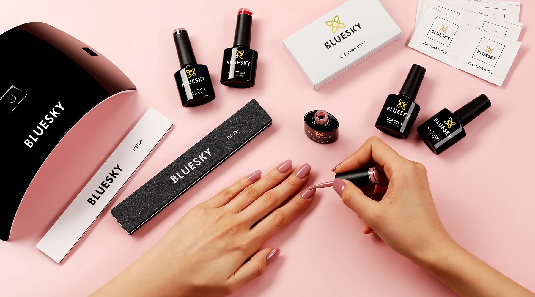 Bluesky Gel-Nagellack, Winter Glow 80611, Blush, Hellrosa, Langanhaltend, Absplitterfest, 10 ml (Trocknung unter UV-/LED-Lampe erforderlich) 6