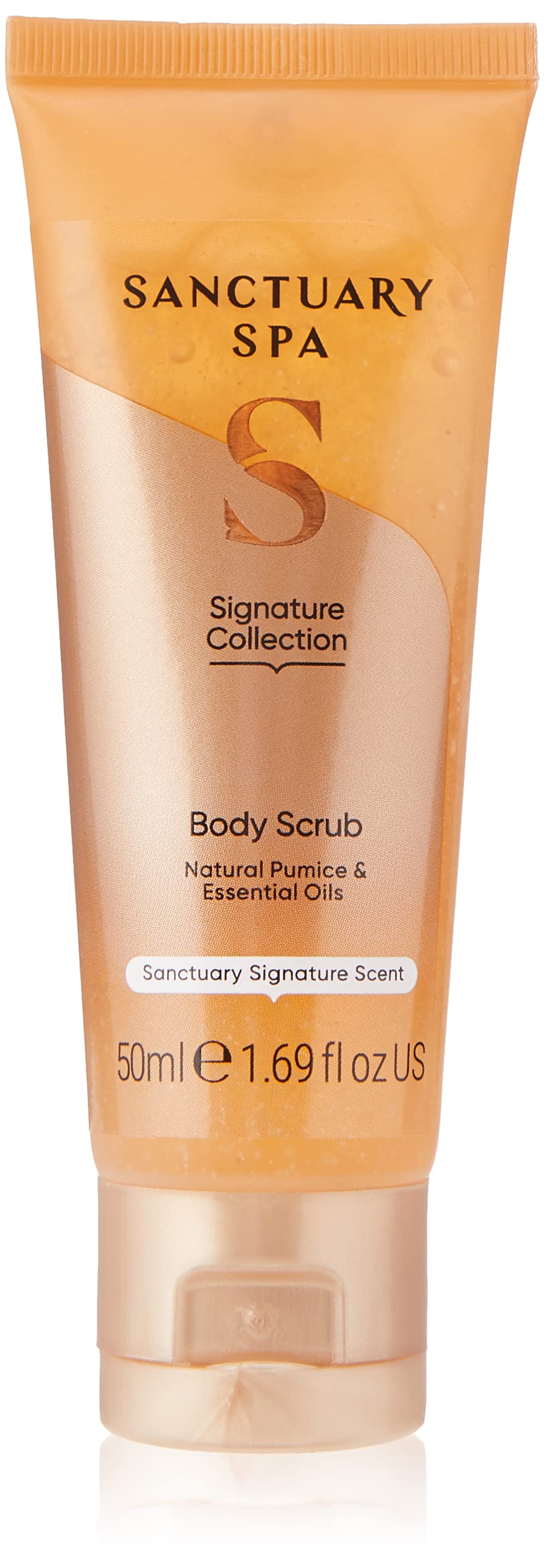 SANCTUARY Spa Natural Pumice & Essential Oils Body Scrub, Travel Size, Orange Scent