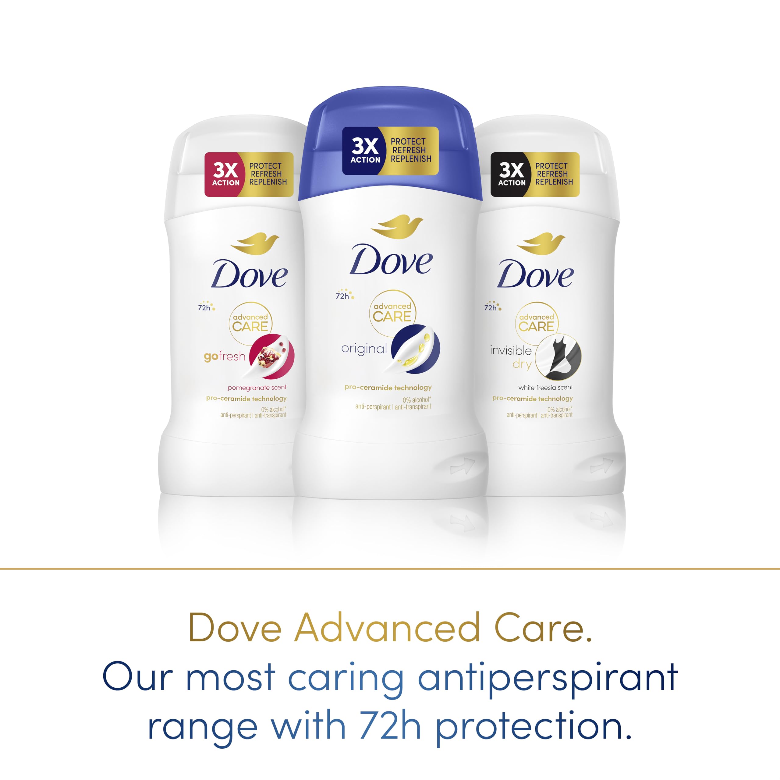 Dove Advanced Care Original Women's Antiperspirant Deodorant Stick for 72h Protection 4