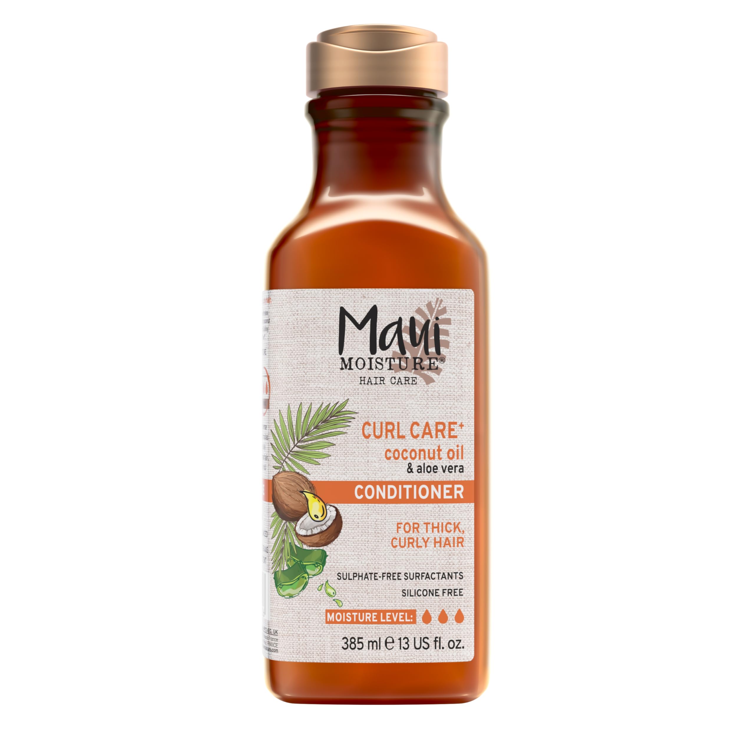 Maui Moisture Coconut Oil Conditioner for Defining Curls, Coils, and Waves (385ml)