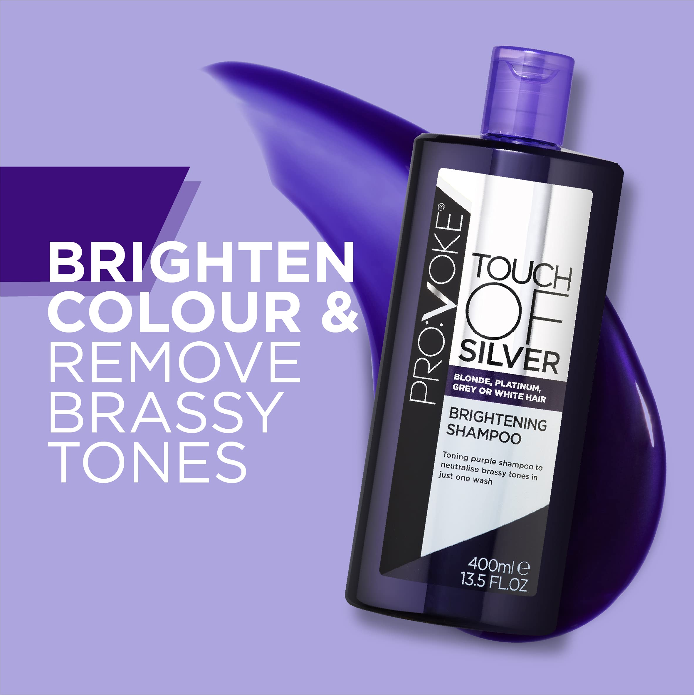 PROVOKE Touch Of Silver Aufhellendes Lila Shampoo &amp; Intensiv-Spülung