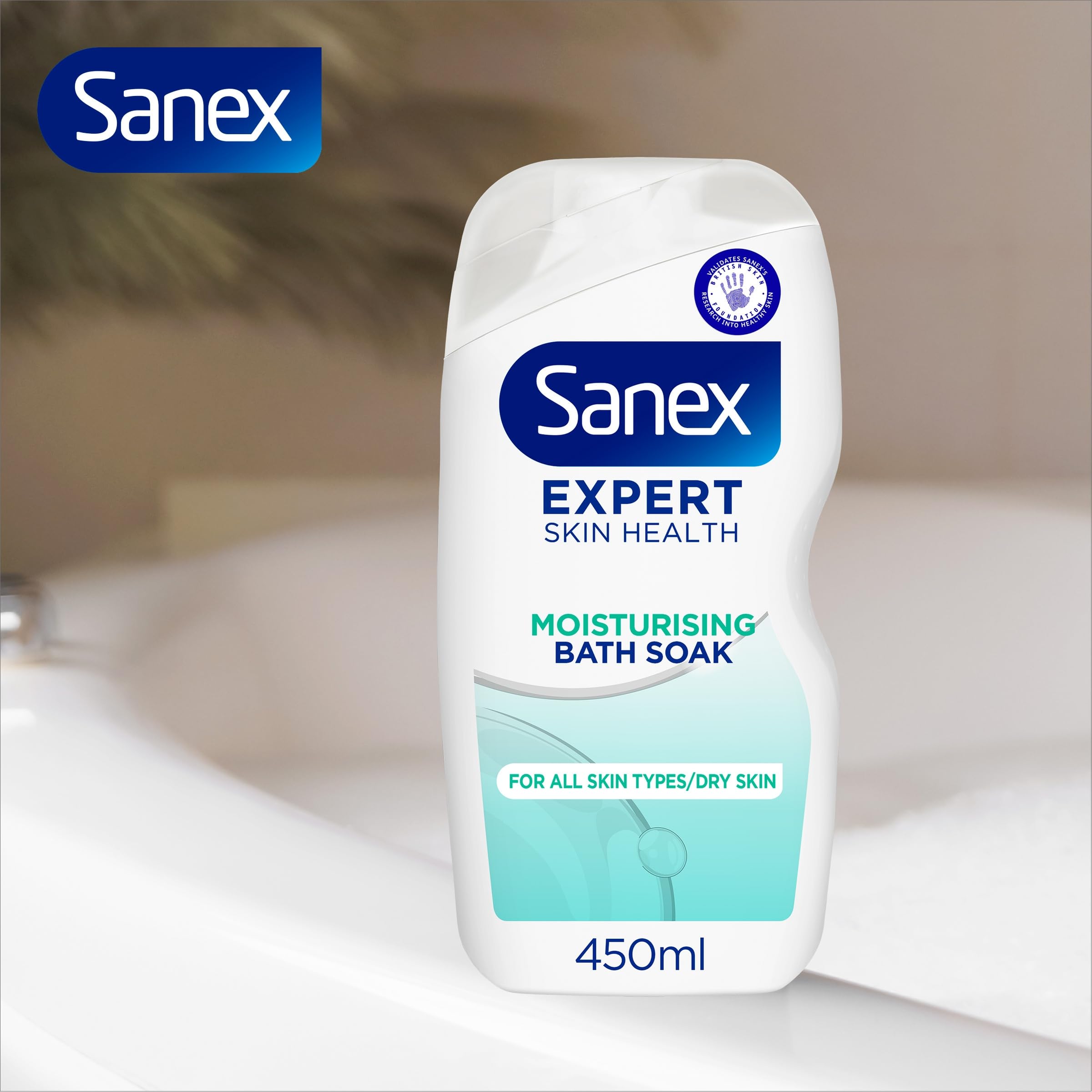 Sanex Expert Skin Health Moisturising Bath Soak 450ml (6 Pack) - 12 Hour Hydration 7
