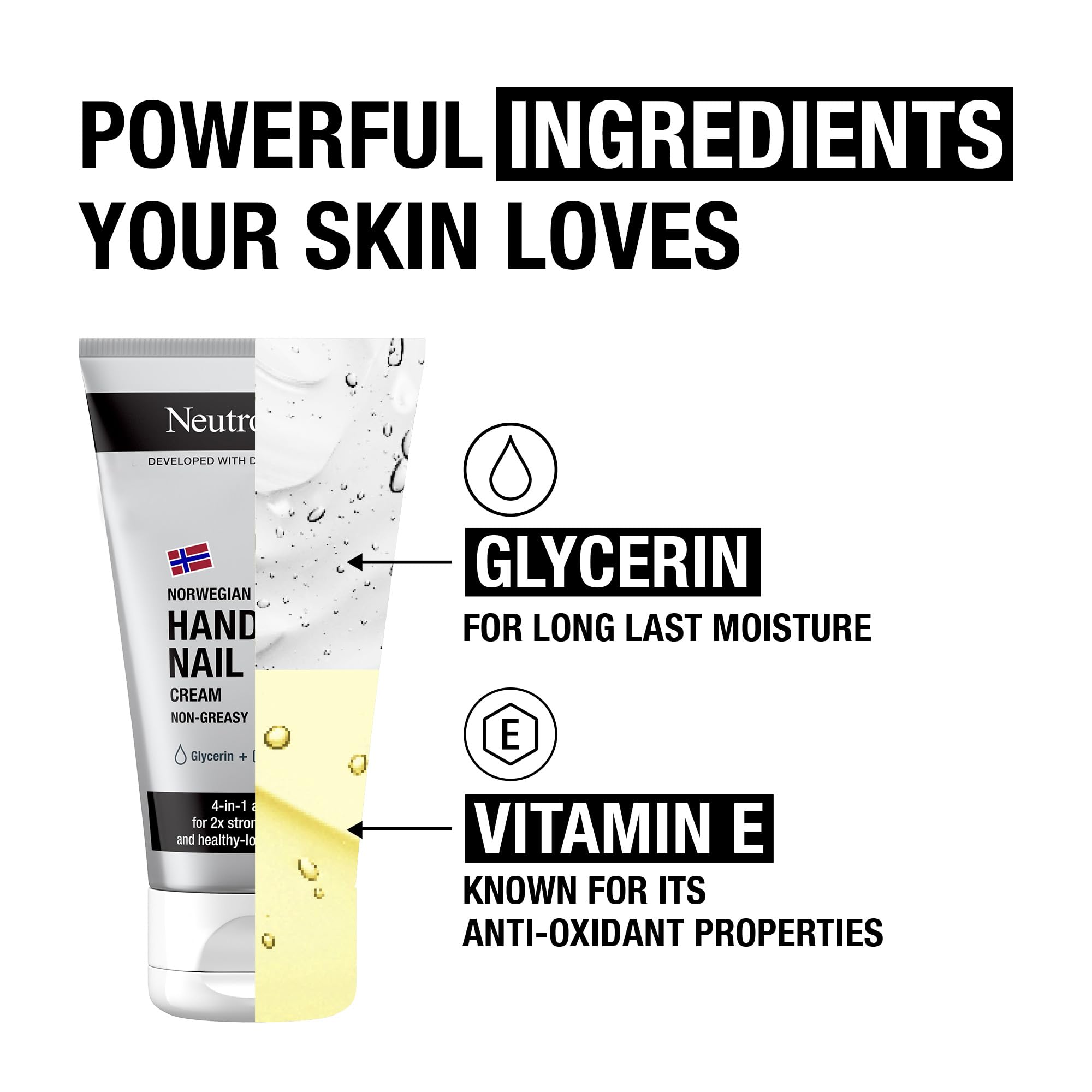 Neutrogena Norwegian Formula Hand and Nail Cream with Glycerin & Vitamin E, 75ml 4