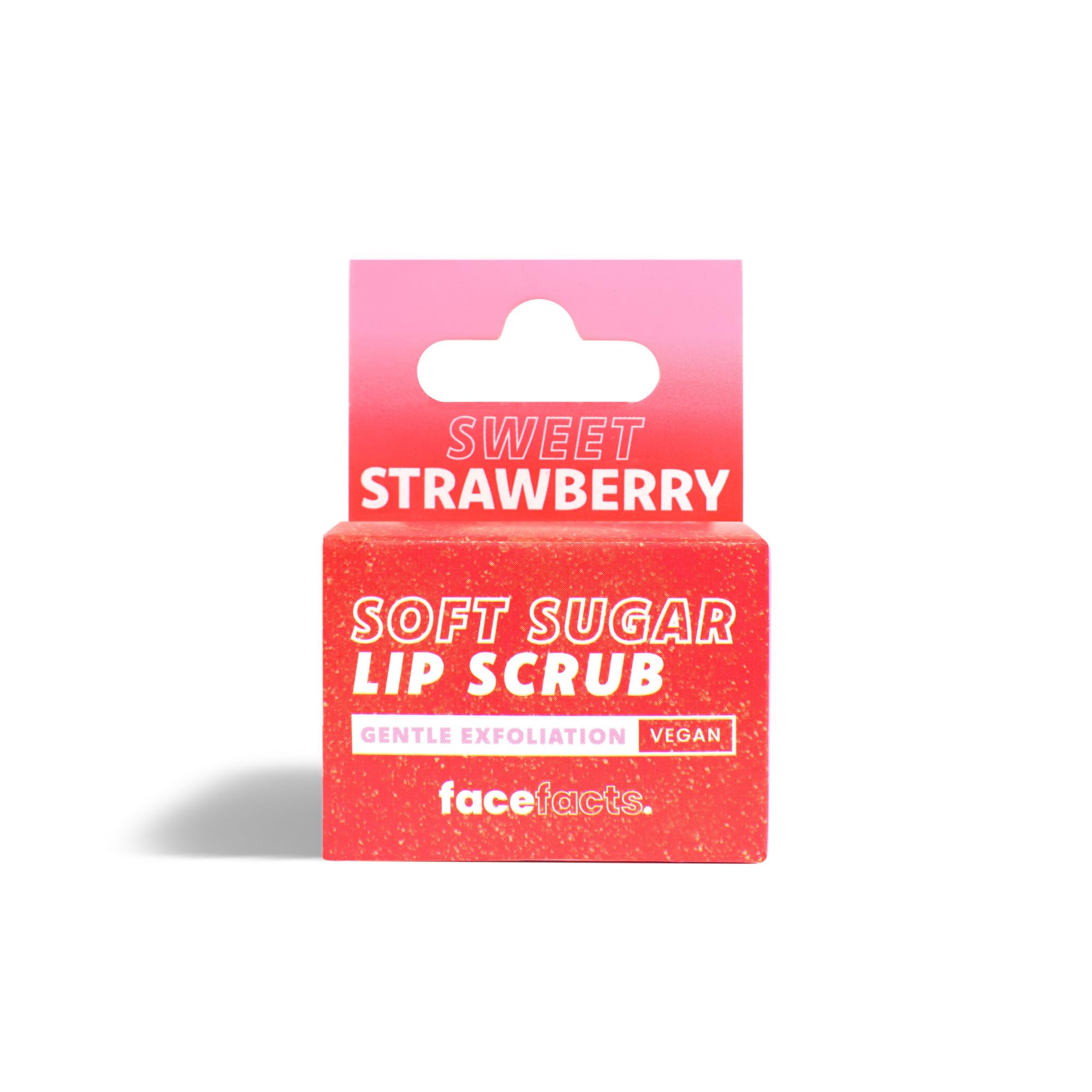 Face Facts Candied Sweet Strawberry Lip Scrub for Softening and Smoothing Dry Lips (10g)