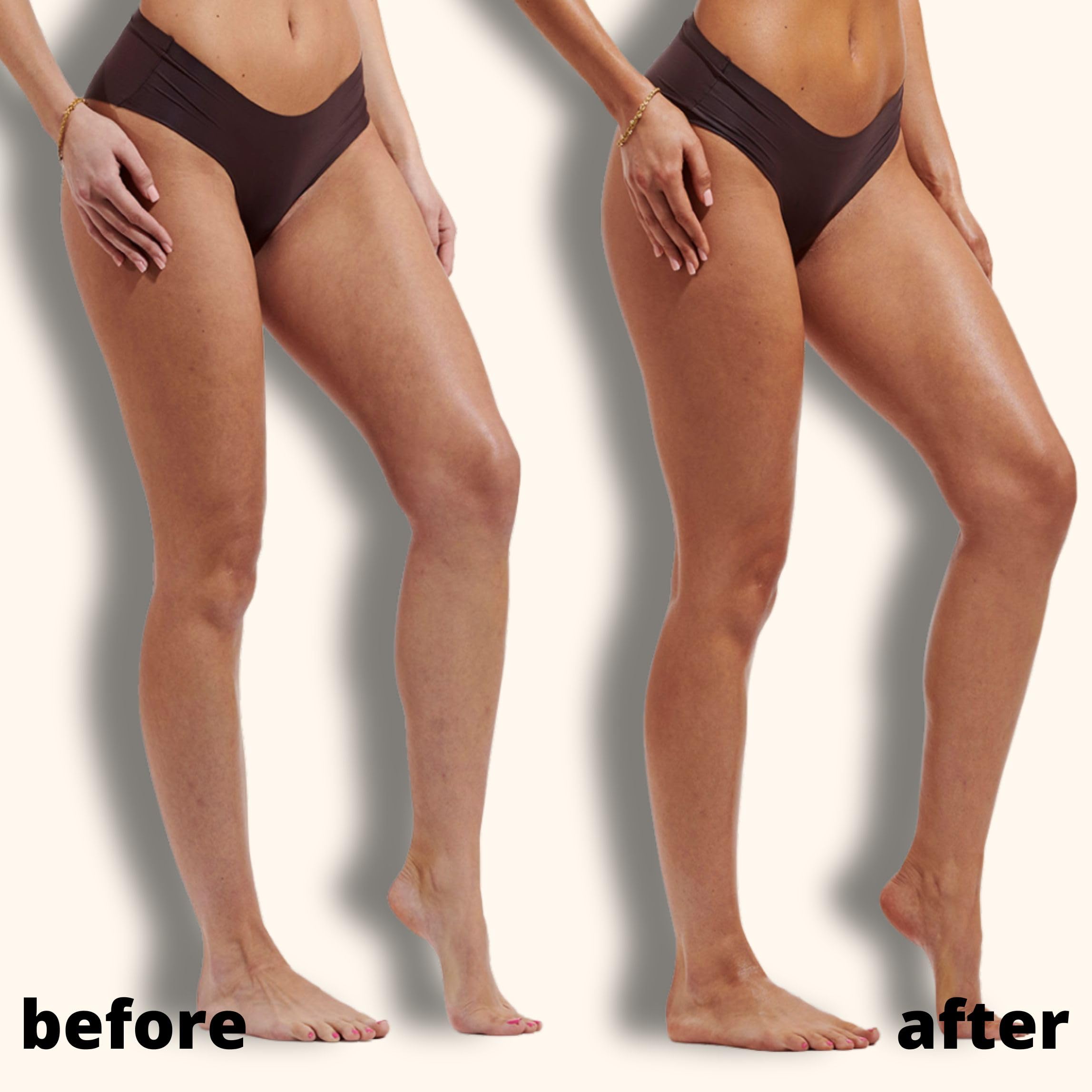 Skinny Tan Body Glow Feuchtigkeitsspendende Bräunungslotion – Selbstbräunungslotion, tierversuchsfrei, parabenfrei &amp; vegan, mit Kokos- und Vanilleduft, 280 ml 4