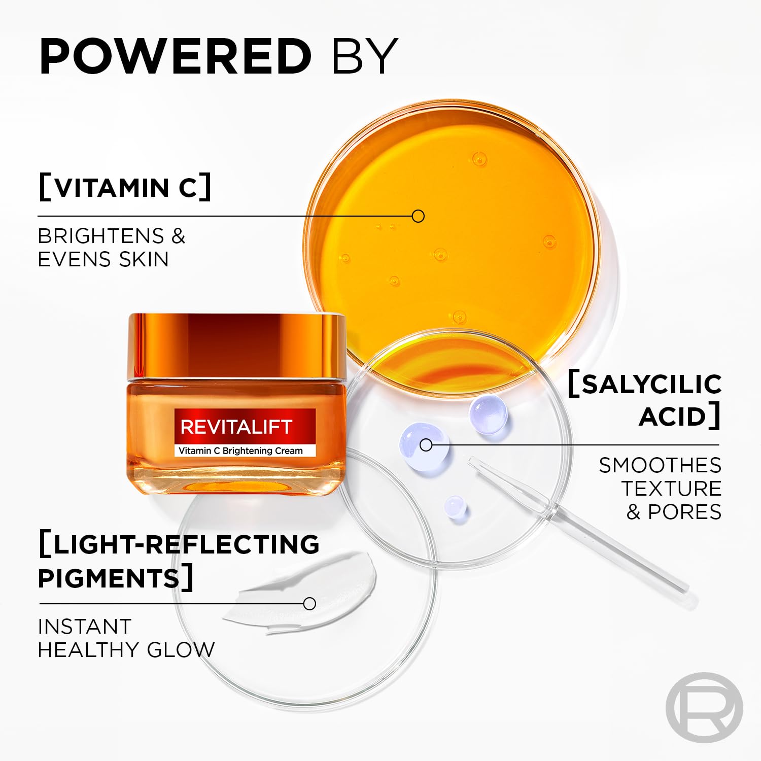 L'Oréal Paris Revitalift Vitamin C Brightening Cream for Face with Salicylic Acid 50ml 3