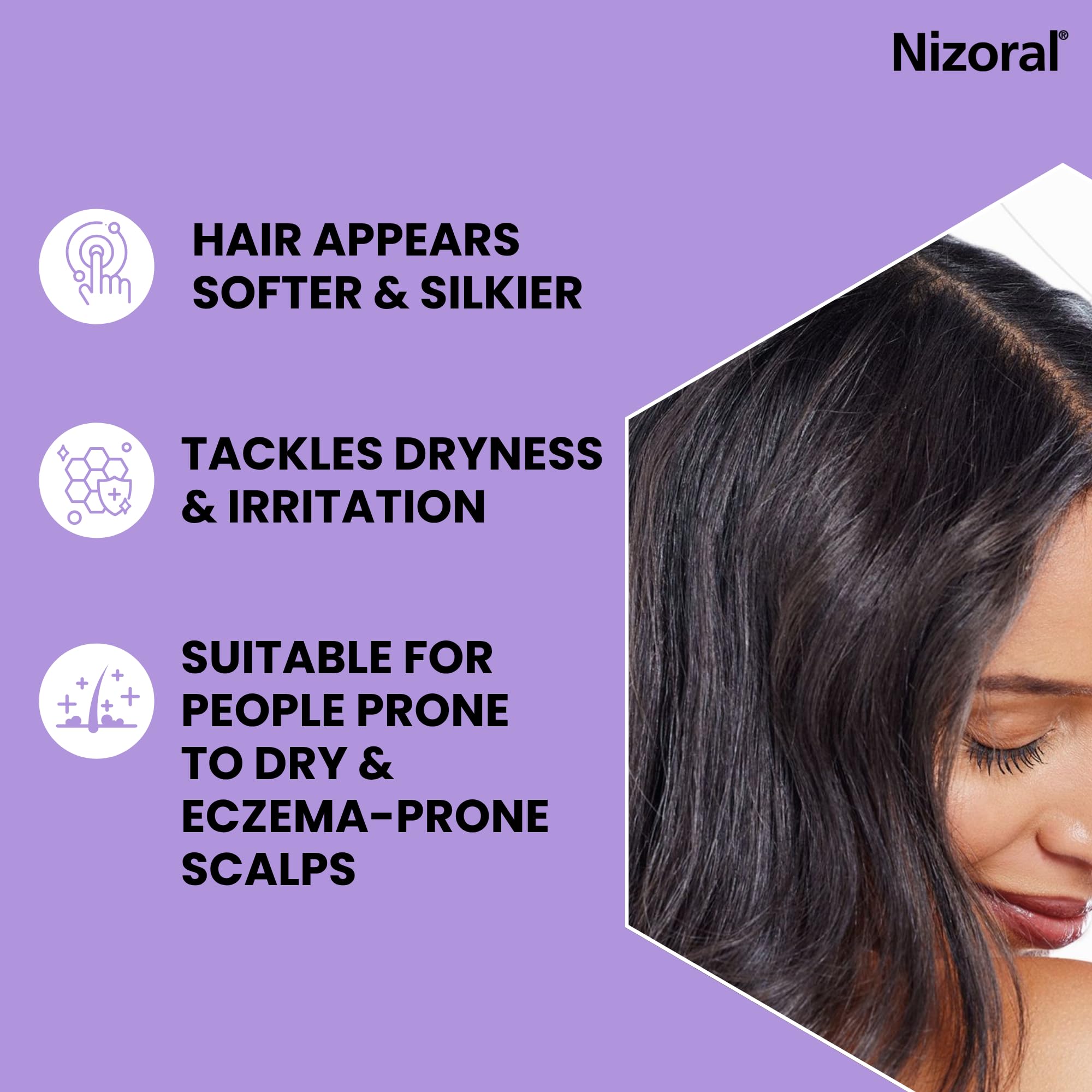 Nizoral Scalp Soothing Shampoo for Dry and Eczema Prone Scalps - 24 Hour Relief 3