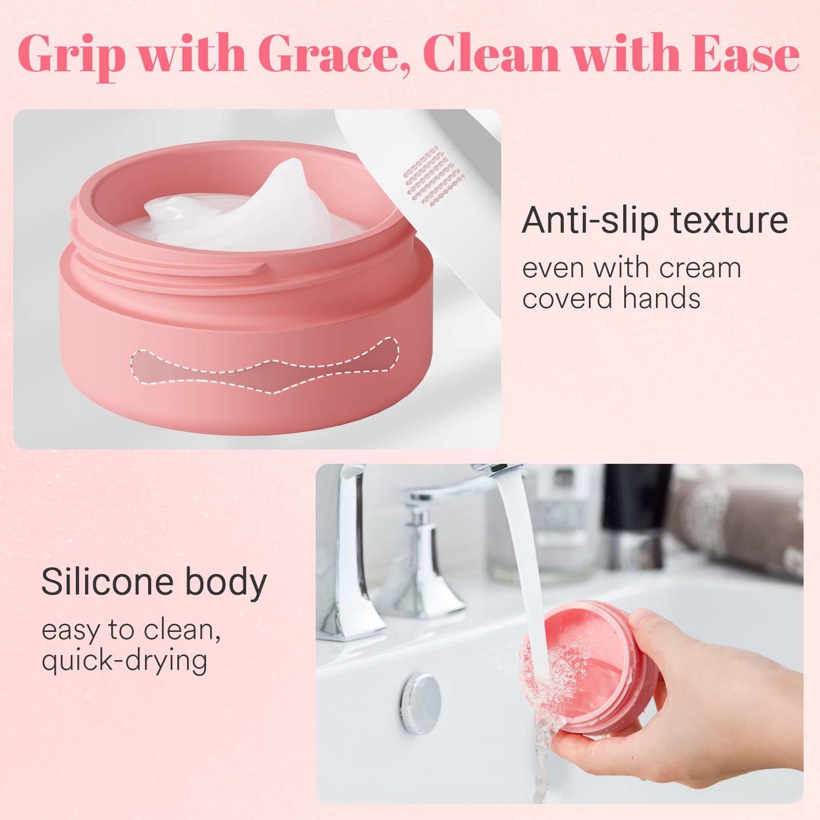 Euqvunn 40ml Silicone Travel Containers for Toiletries with Leak-Resistant Lids 5