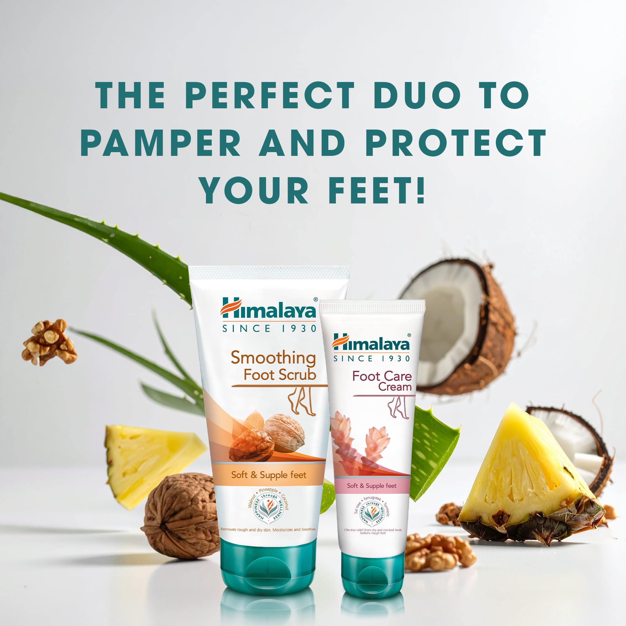 Himalaya Herbals Smoothing Foot Scrub with Walnut, Coconut, and Pineapple for Soft Feet 6