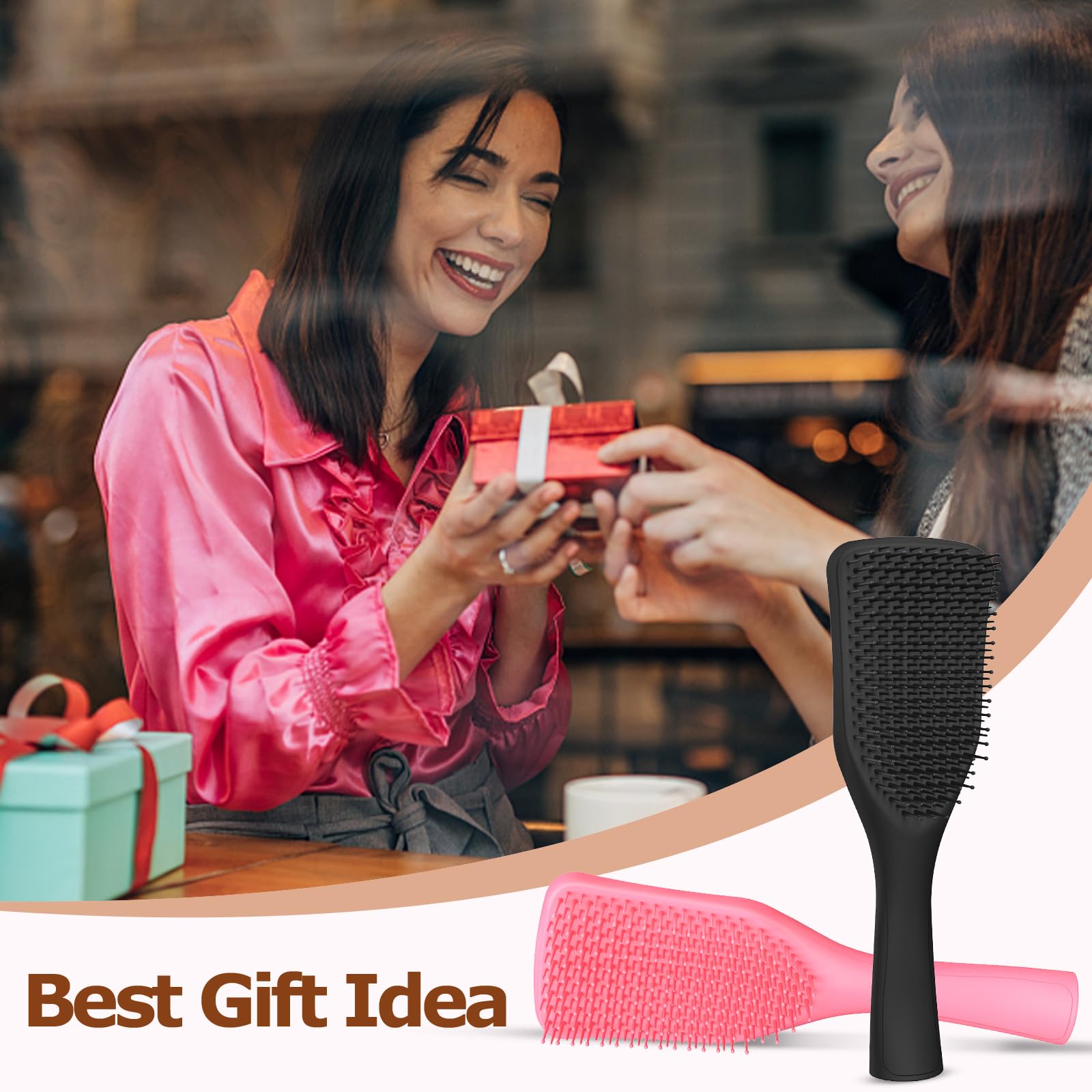 SHINLEA Ultimate Detangler Hair Brush for Wet/Dry Hair, Anti Breakage Tool 7