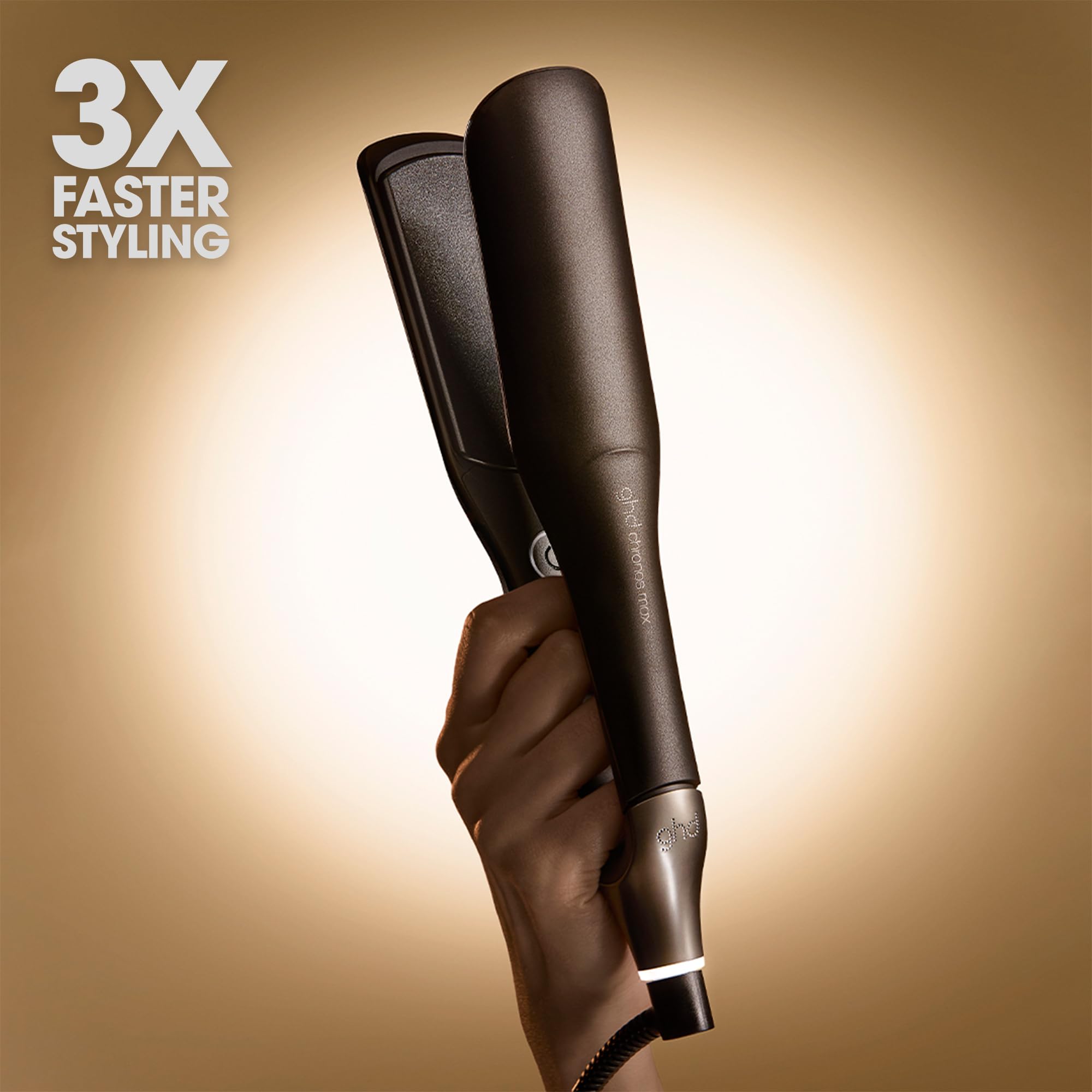ghd Chronos Max Wide Plate Hair Straighteners - 3X Faster Styling, 90% More Shine, 2.5X Less Frizz 4