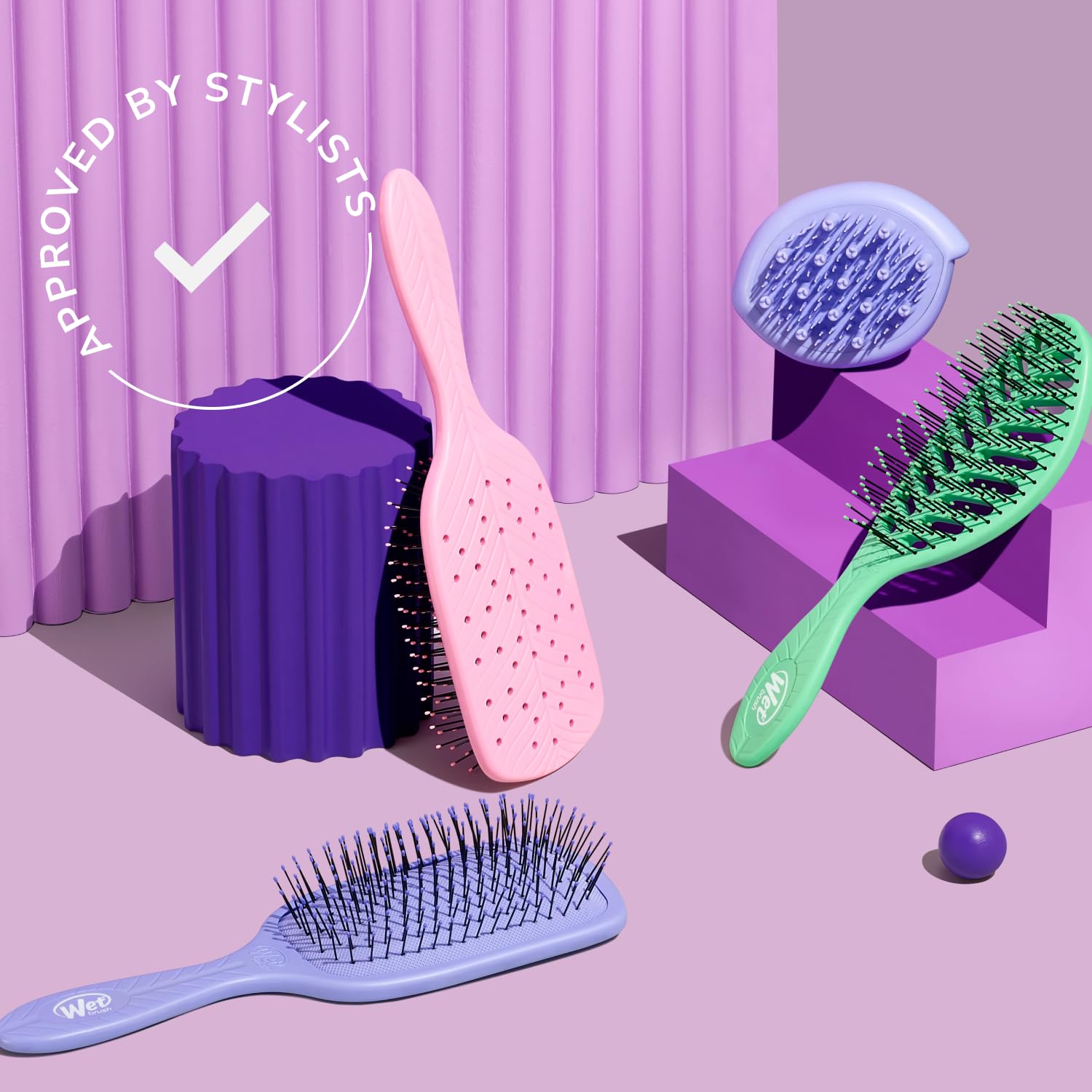 Wet Brush Go Green Speed Dry Detangler with HeatFlex Bristles for Faster Drying 8