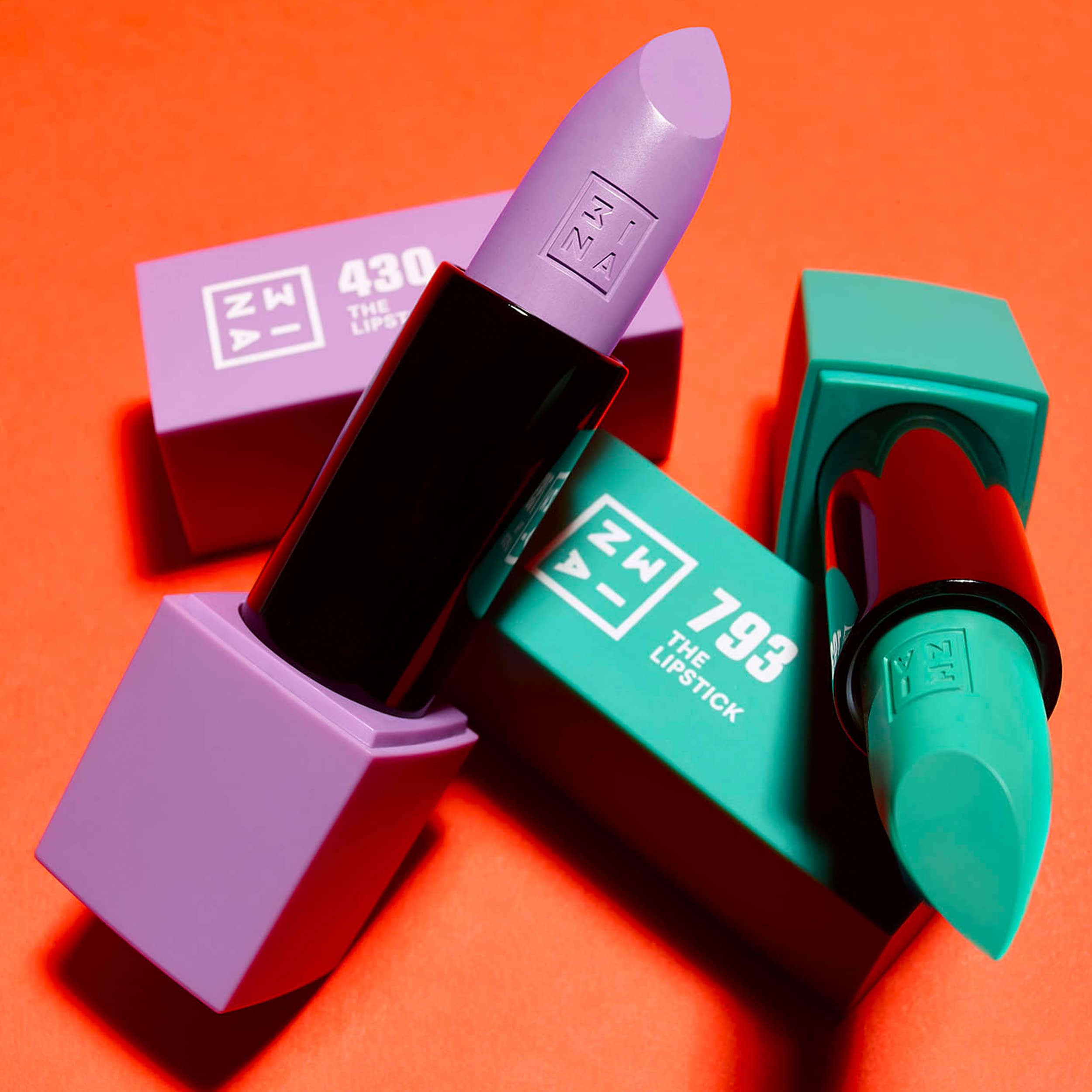 3INA MAKEUP – Lippenstift 430 – Kaltvioletter Lippenstift mit Vitamin E und Sheabutter zur Lippenpflege – Langanhaltende Lippenfarbe mit mattem Finish und cremiger Textur – Vegan – Tierversuchsfrei 6