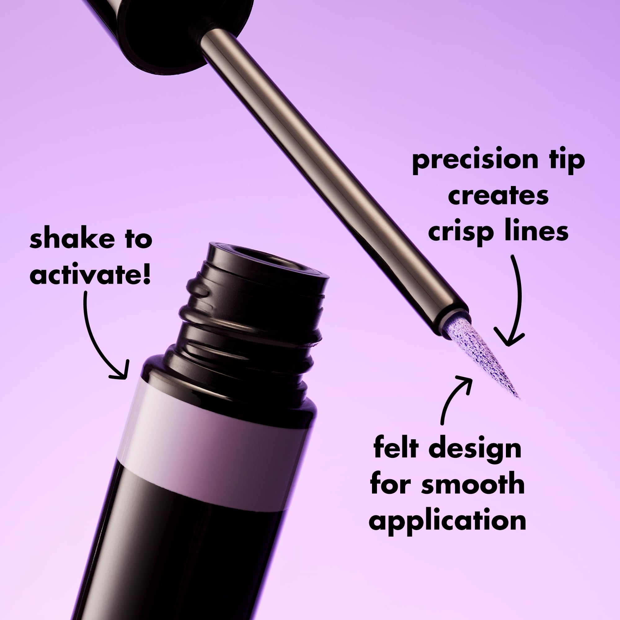 e.l.f. H2O Proof Inkwell Eyeliner Pen - High-Pigment Waterproof Liquid Eyeliner in Sugarplum 5
