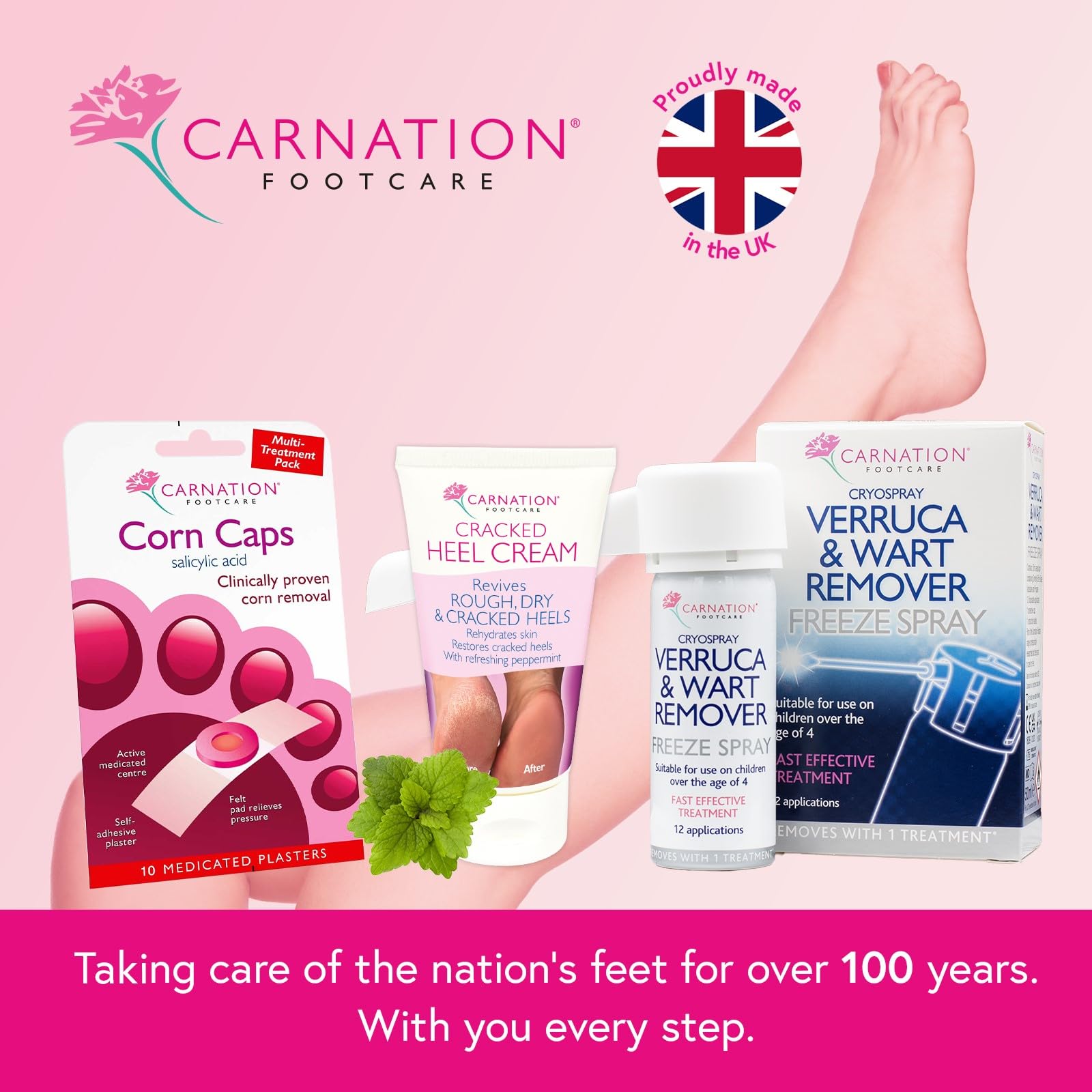 Carnation Footcare Corn Caps x 10 Medicated Treatment for Corn Removal 5