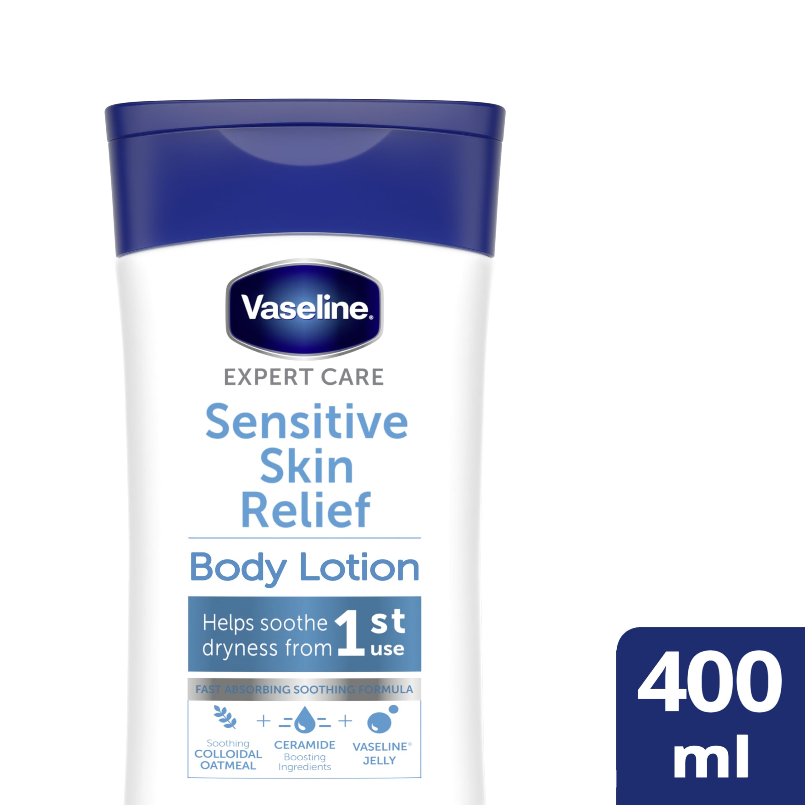Vaseline Expert Care Sensitive Skin Relief Body Lotion for Dry, Itchy Skin