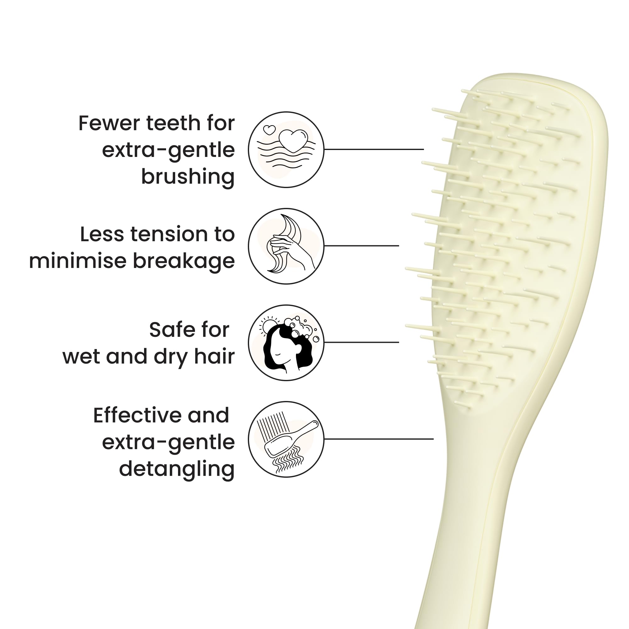 Tangle Teezer Extra Gentle Ultimate Detangler Hairbrush for Wet & Dry Hair - Minimizes Breakage 4