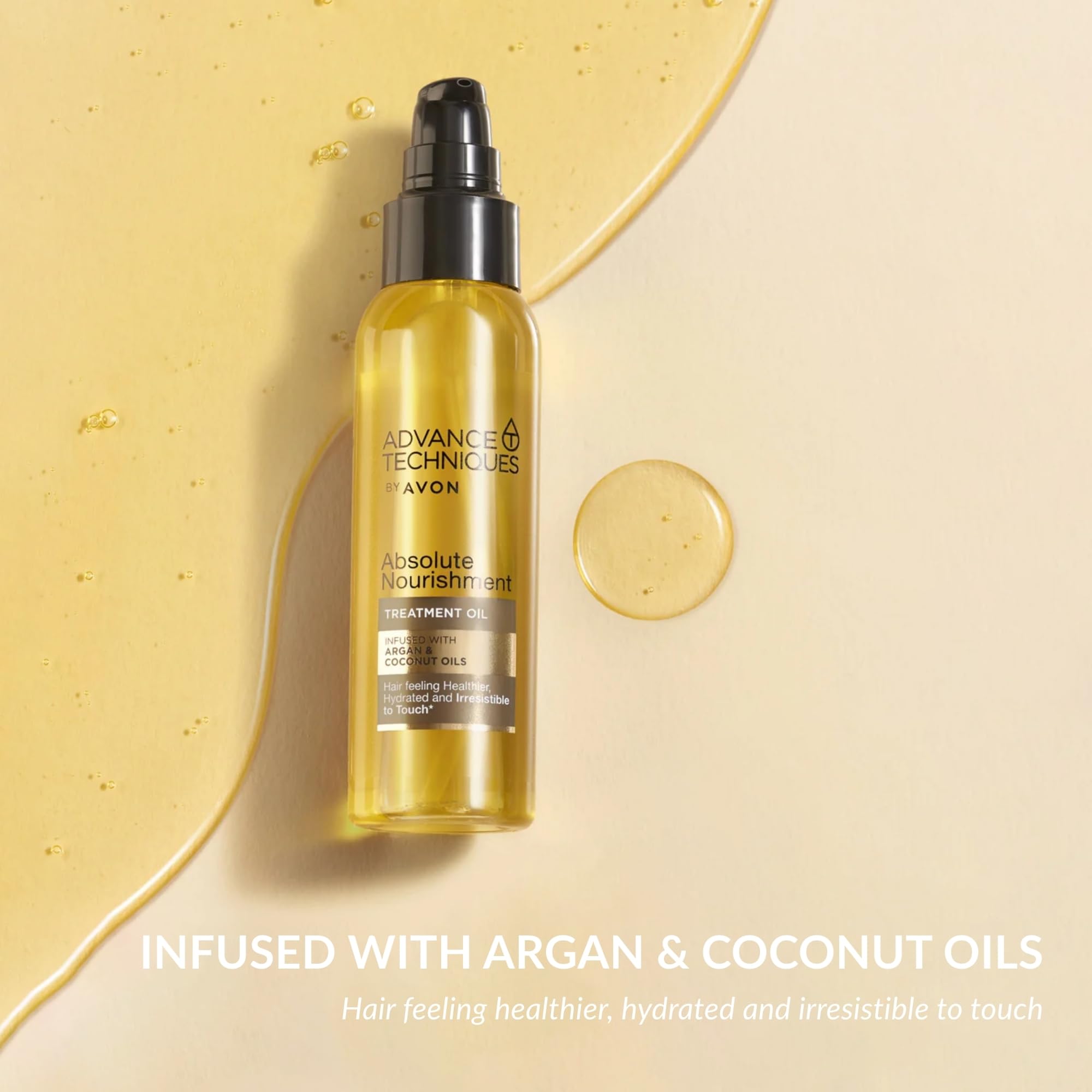 Avon Absolute Nourishment Argan- und Kokosnuss-Pflegeöl 100ml, geschmeidig und 4