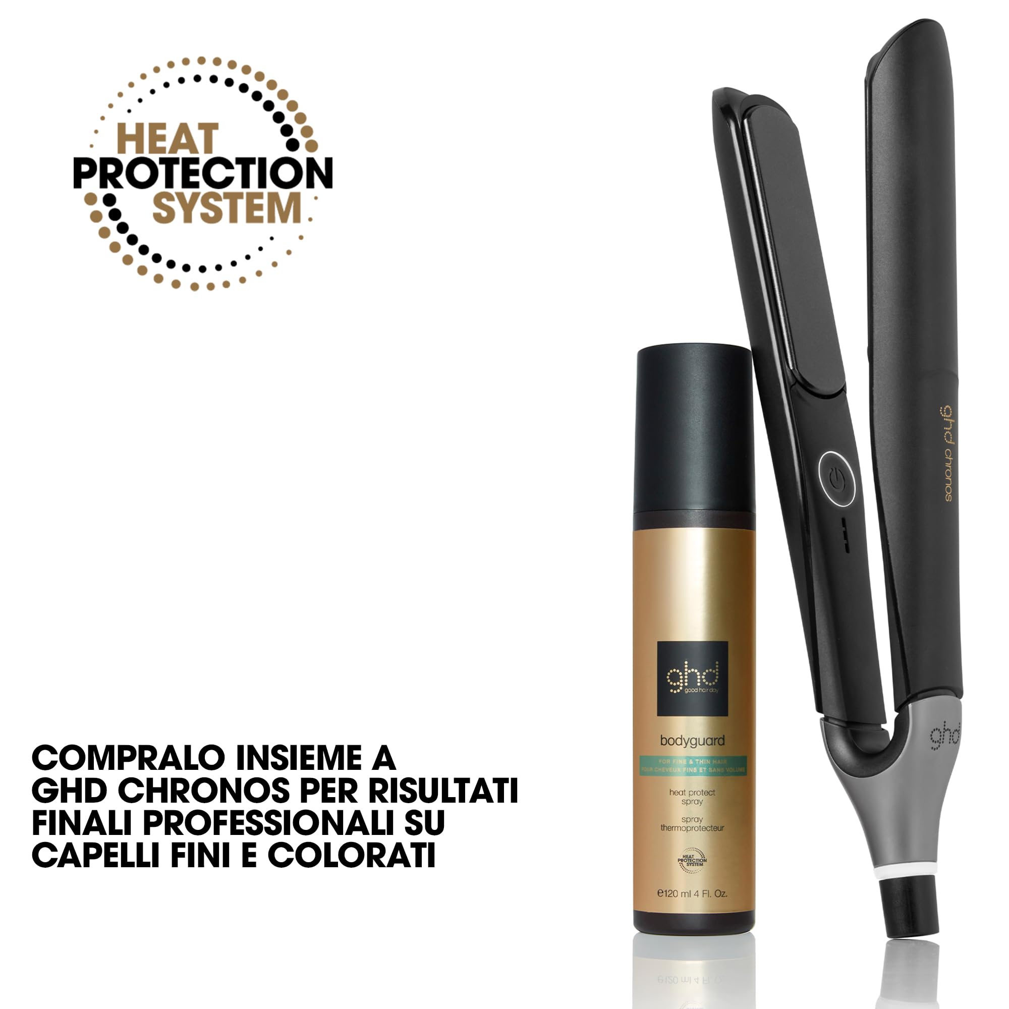 ghd Bodyguard Heat Protect Spray for Fine & Thin Hair, 230°C Protection 3