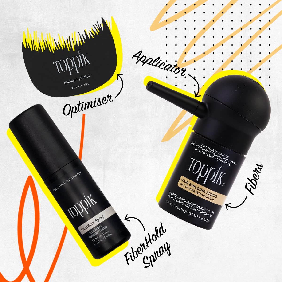 Toppik Haarverdichtungsfasern Pulver, Schwarz, 27,5 g Flasche – für ein volleres Aussehen 9