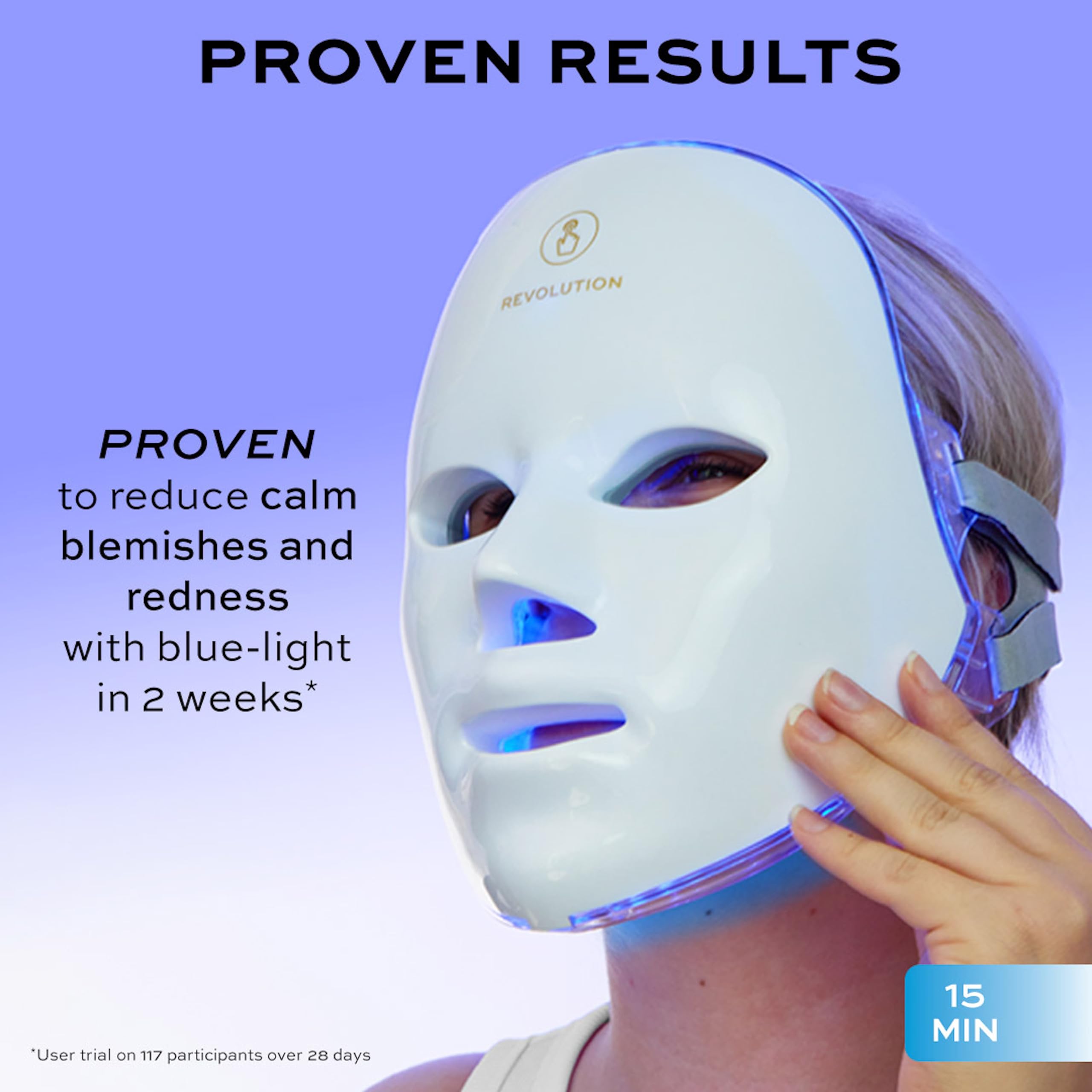 Revolution Pro Miracle LED-Gesichtsmaske: Rot- und Blaulichttherapie gegen Hautunreinheiten und feine Linien 3