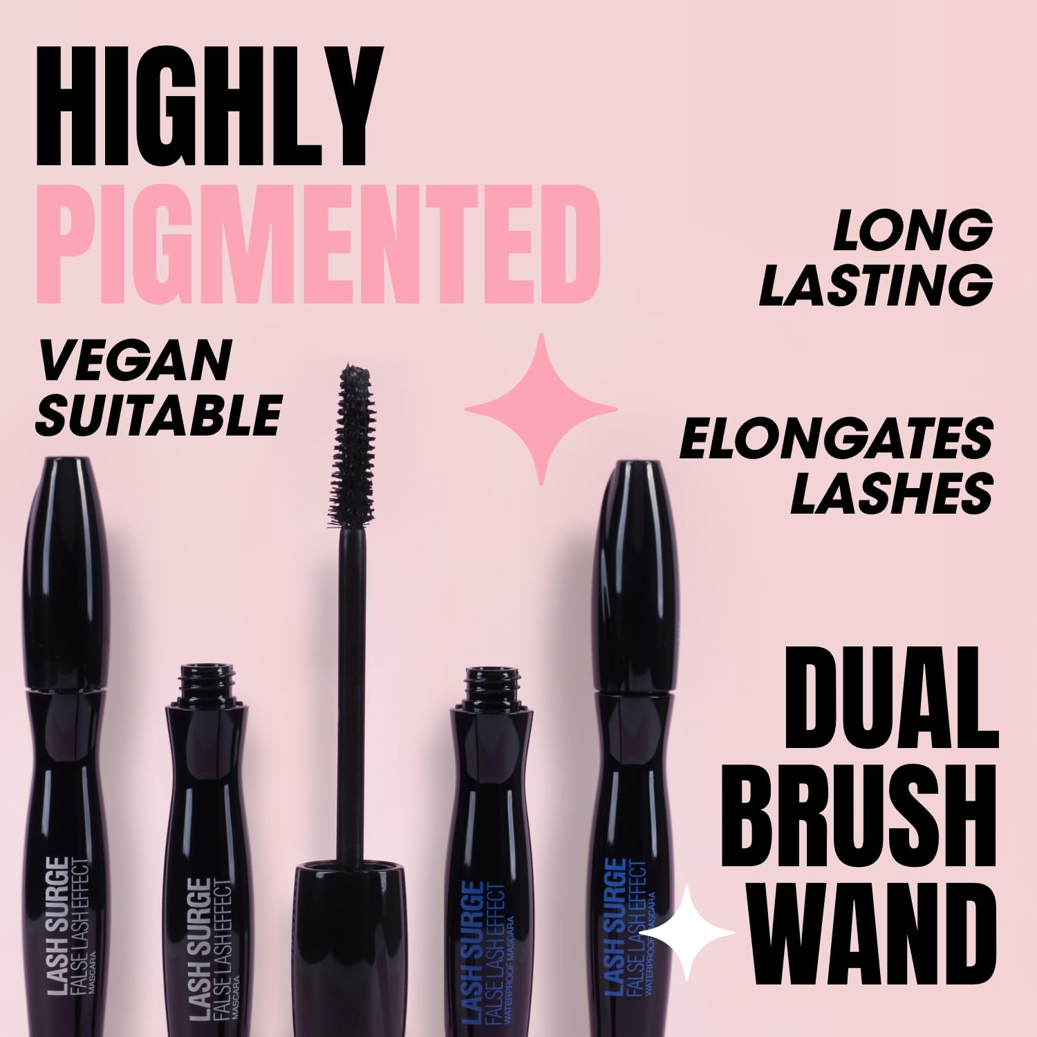 Collection Cosmetics Lash Surge Mascara for False Lash Effect, Black, 8ml 5