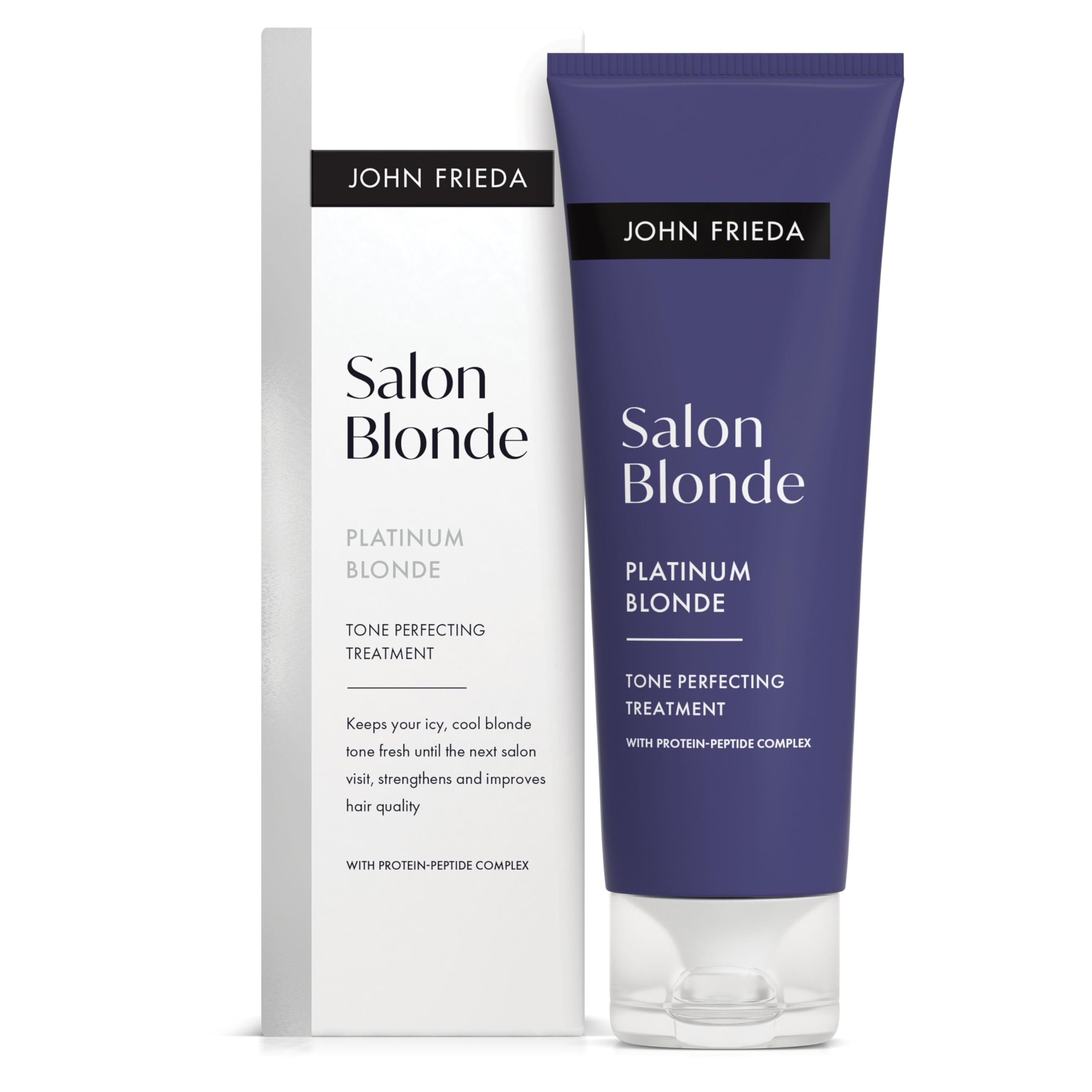 John Frieda Salon Blonde Tone Perfecting Treatments Platinum 120ml for Icy Blondes