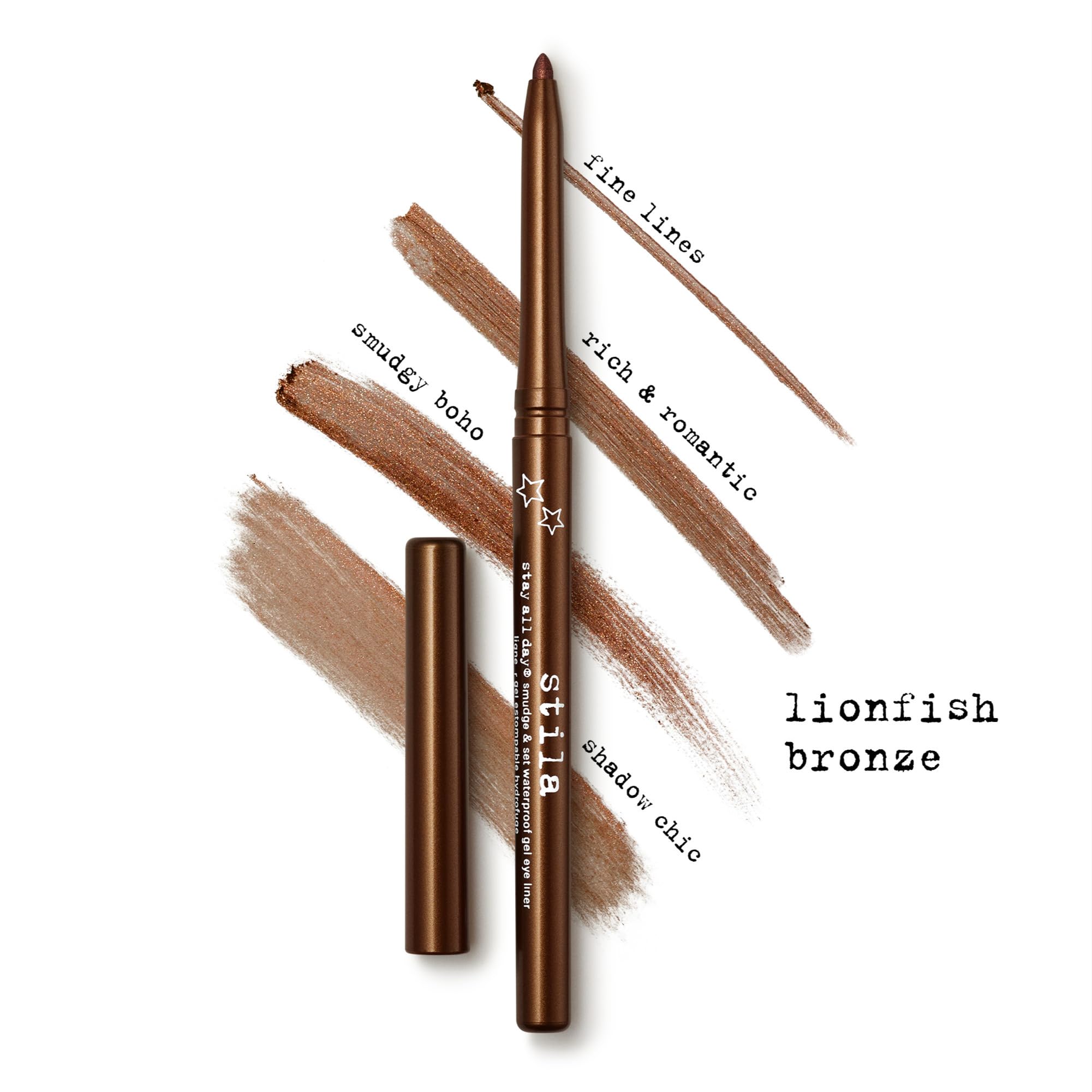 Stila Stay All Day Smudge & Set Waterproof Gel Eye Liner, 0.35g - Lionfish Bronze Shimmer 3
