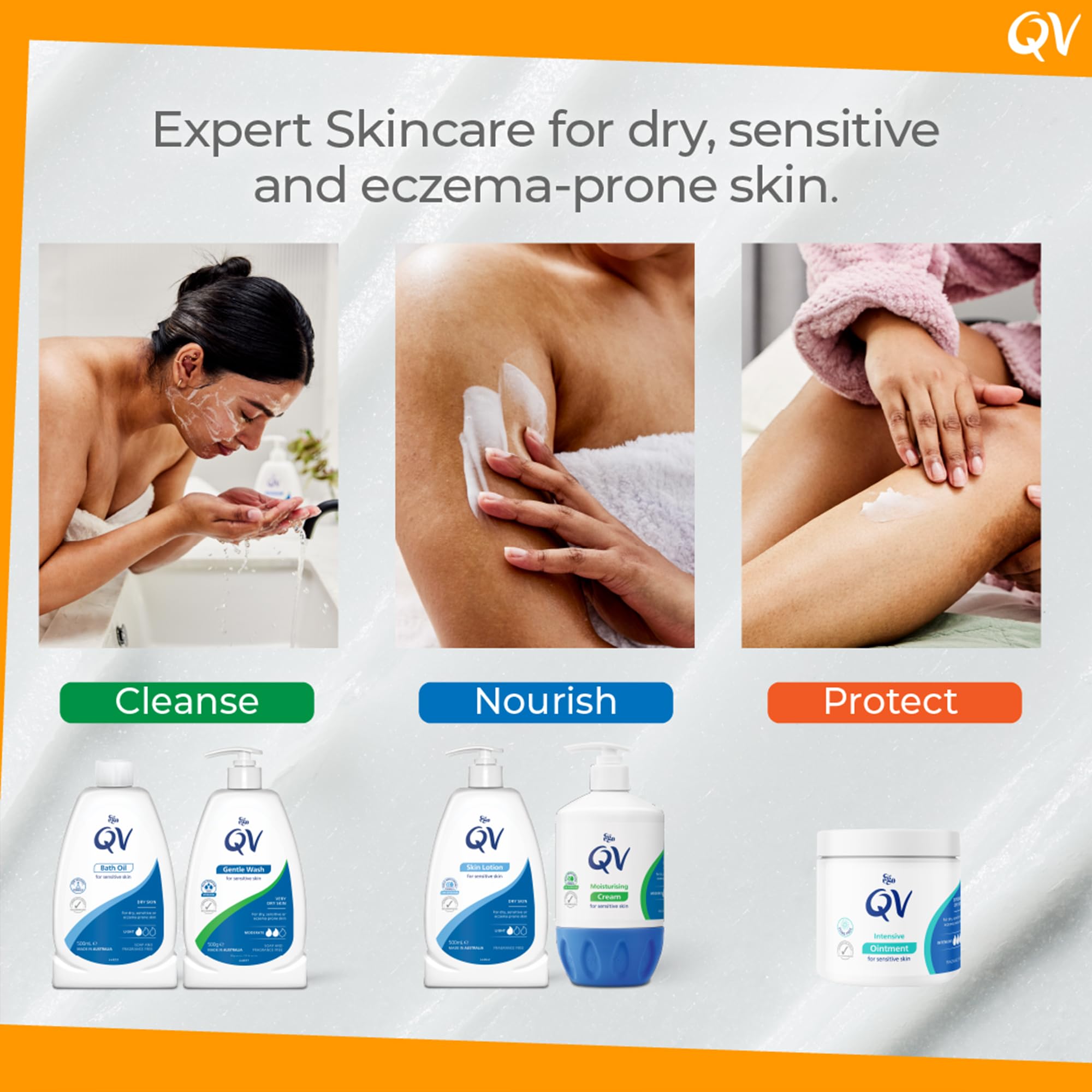 QV Cream with 10% Glycerin: Rich Protective Moisturiser for Sensitive & Dry Skin (1050g) 7