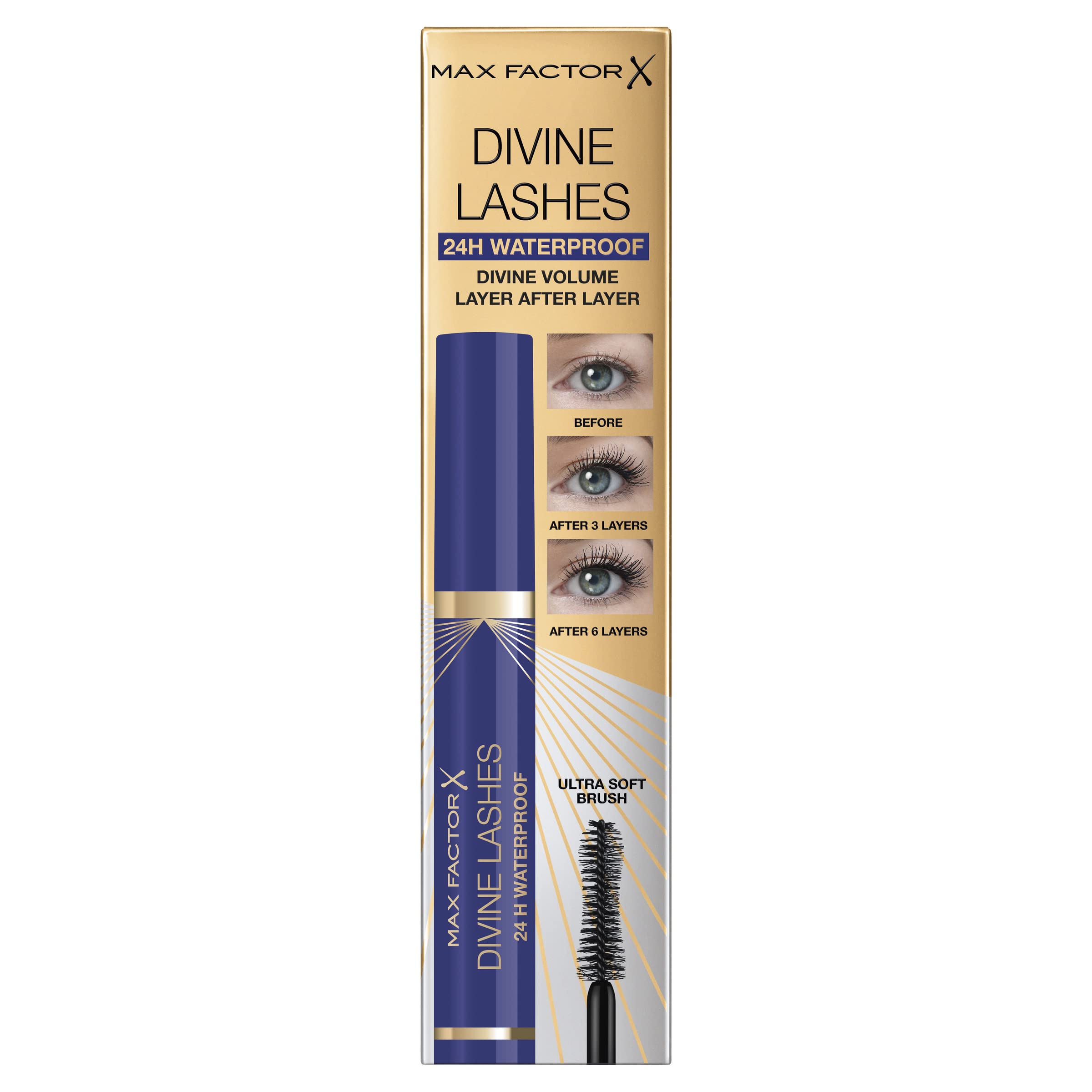 Max Factor Divine Lashes Waterproof Mascara for Soft Volume and Definition