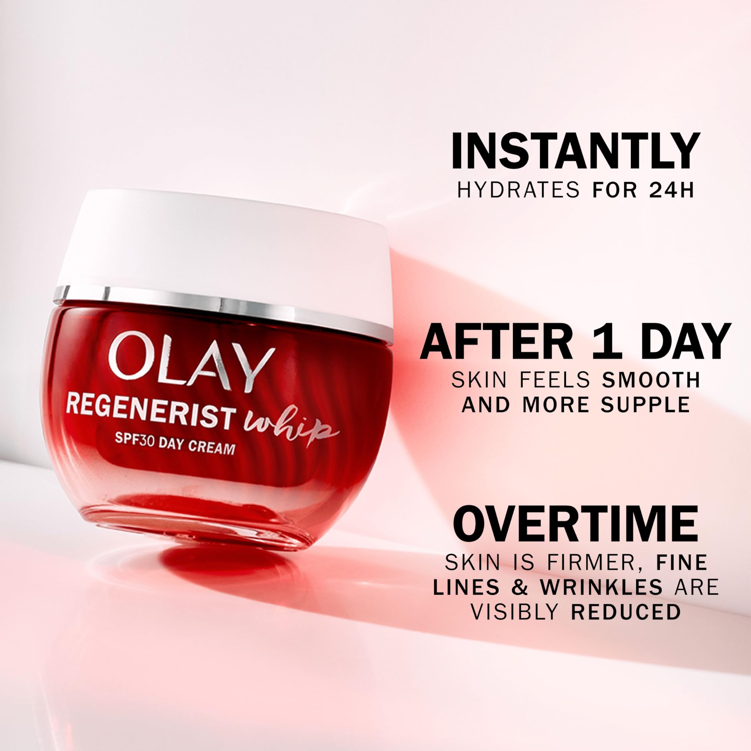 Olay Regenerist Whip Day Face Cream with SPF 30 Lightweight Anti-Wrinkle & Firming 4