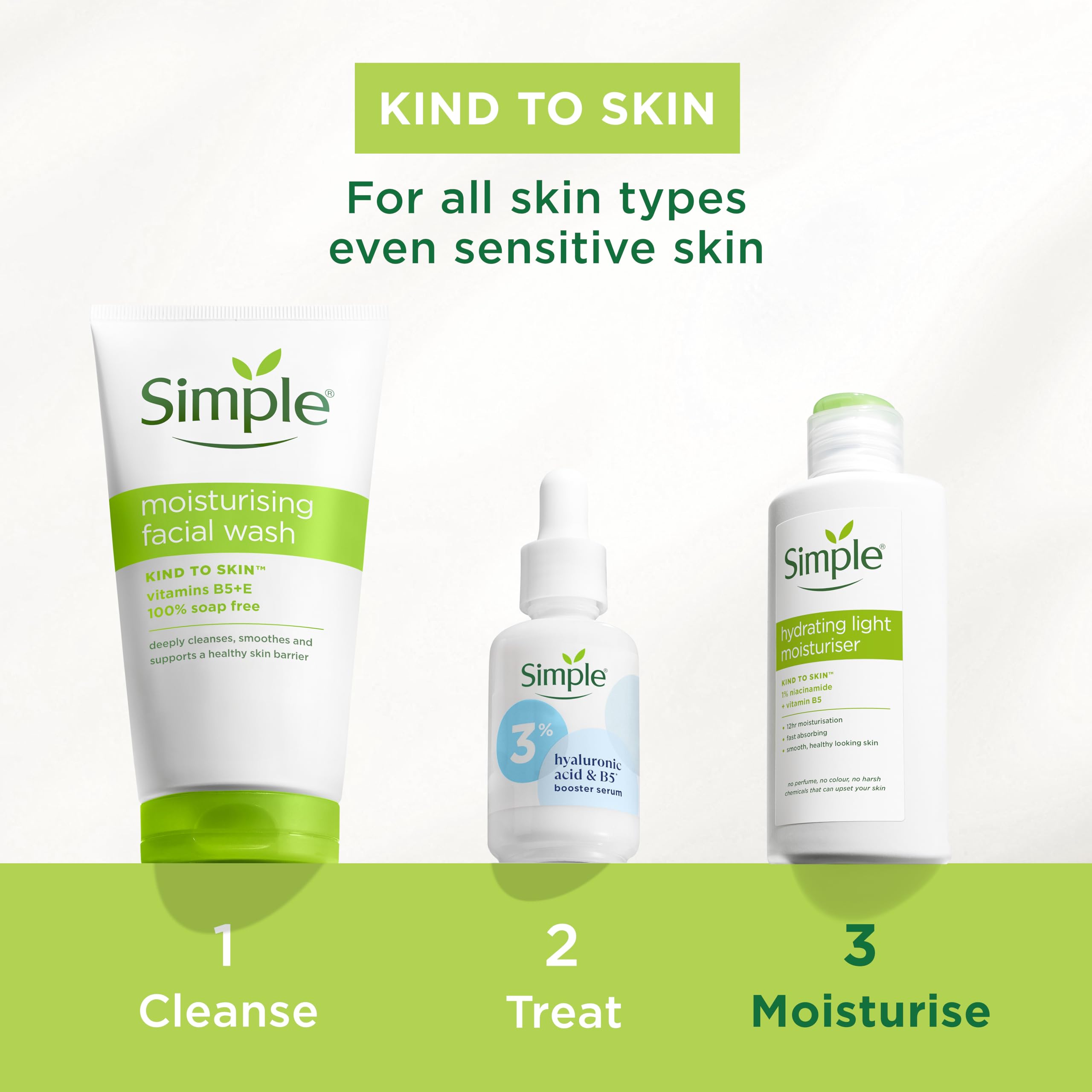 Simple Kind to Skin Hydrating Light Moisturiser with Pro-Vitamins B5 & E, 125 ml 5