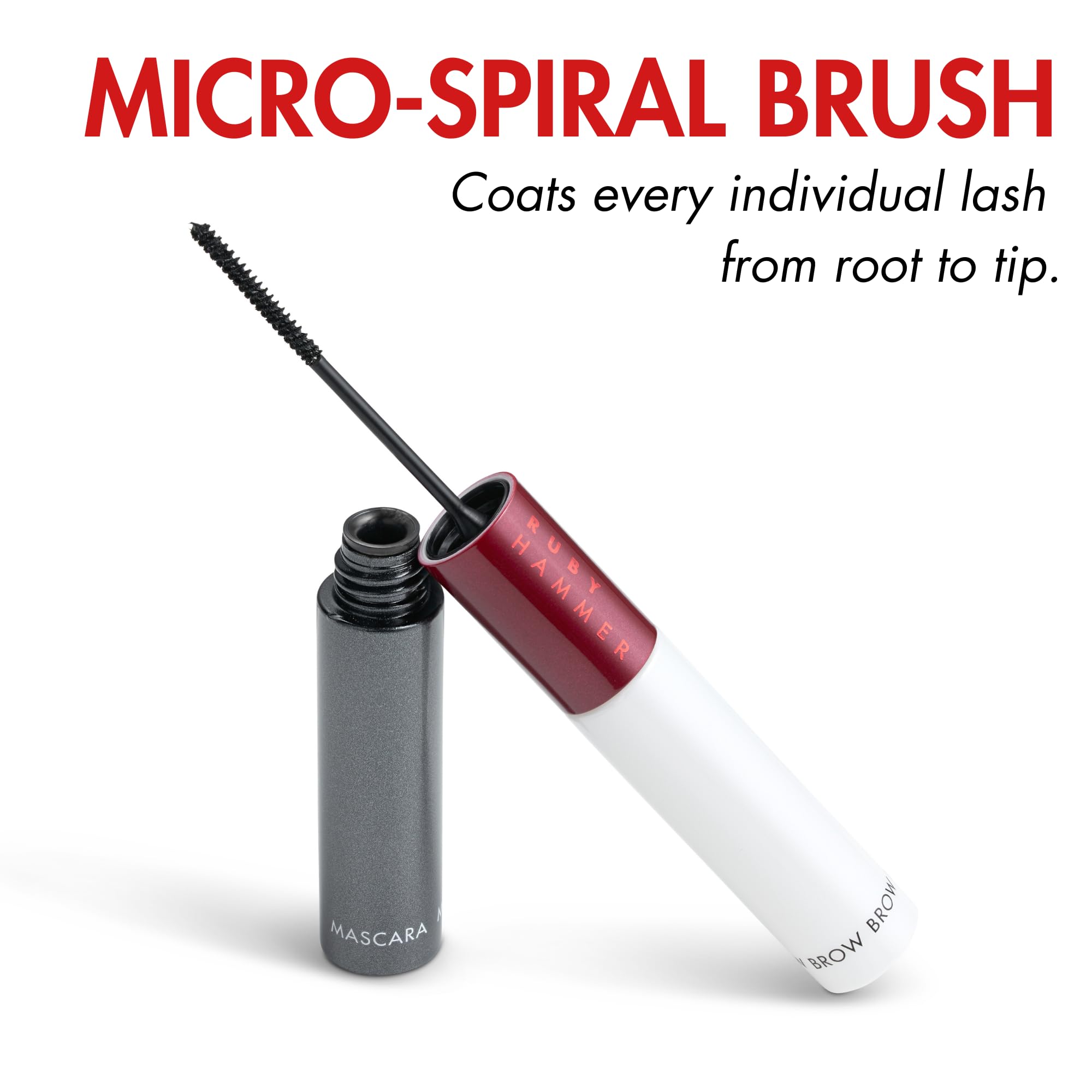 Ruby Hammer Mascara & Brow Duo for Natural Definition and Lash Conditioning 9