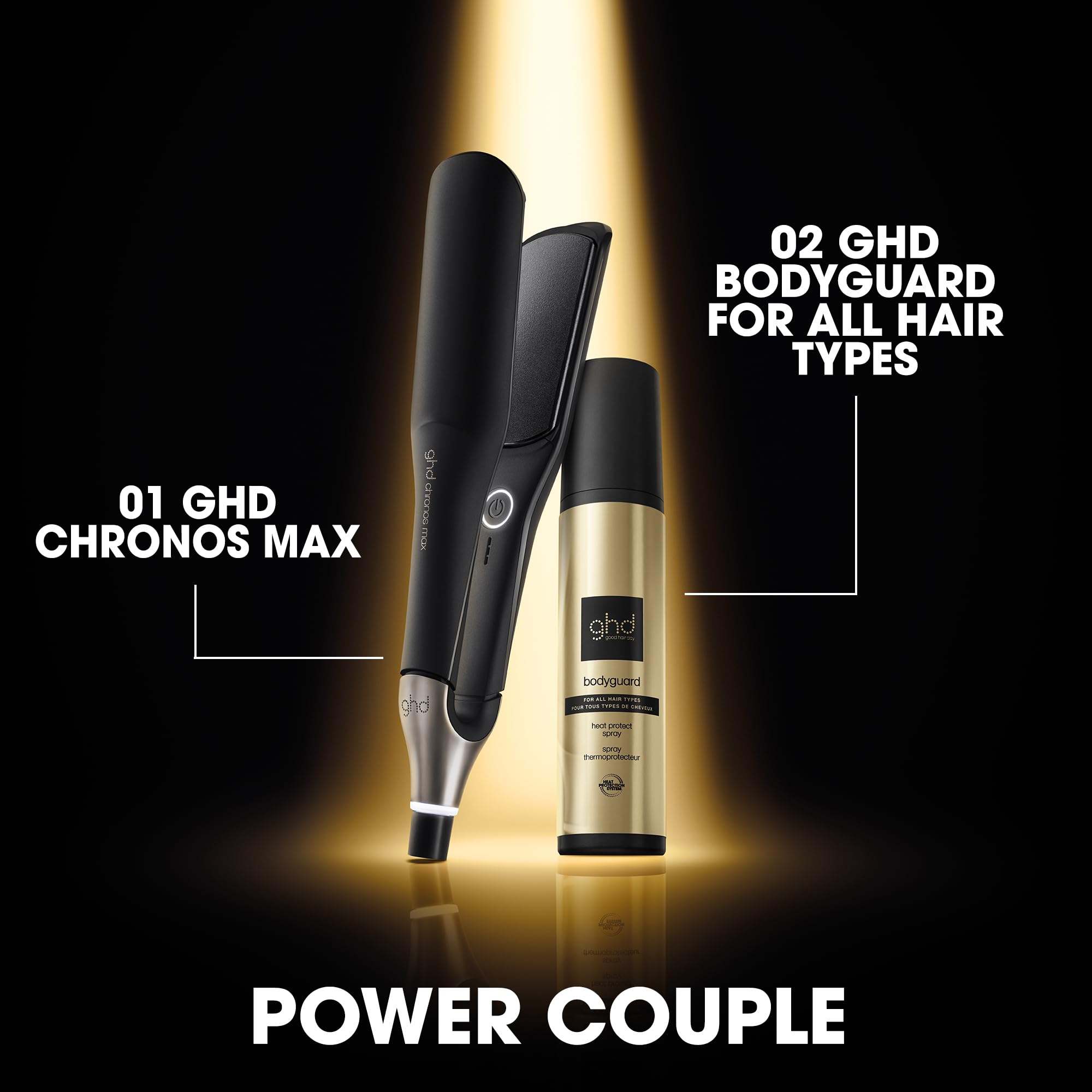 ghd Chronos Max Wide Plate Hair Straighteners - 3X Faster Styling, 90% More Shine, 2.5X Less Frizz 7