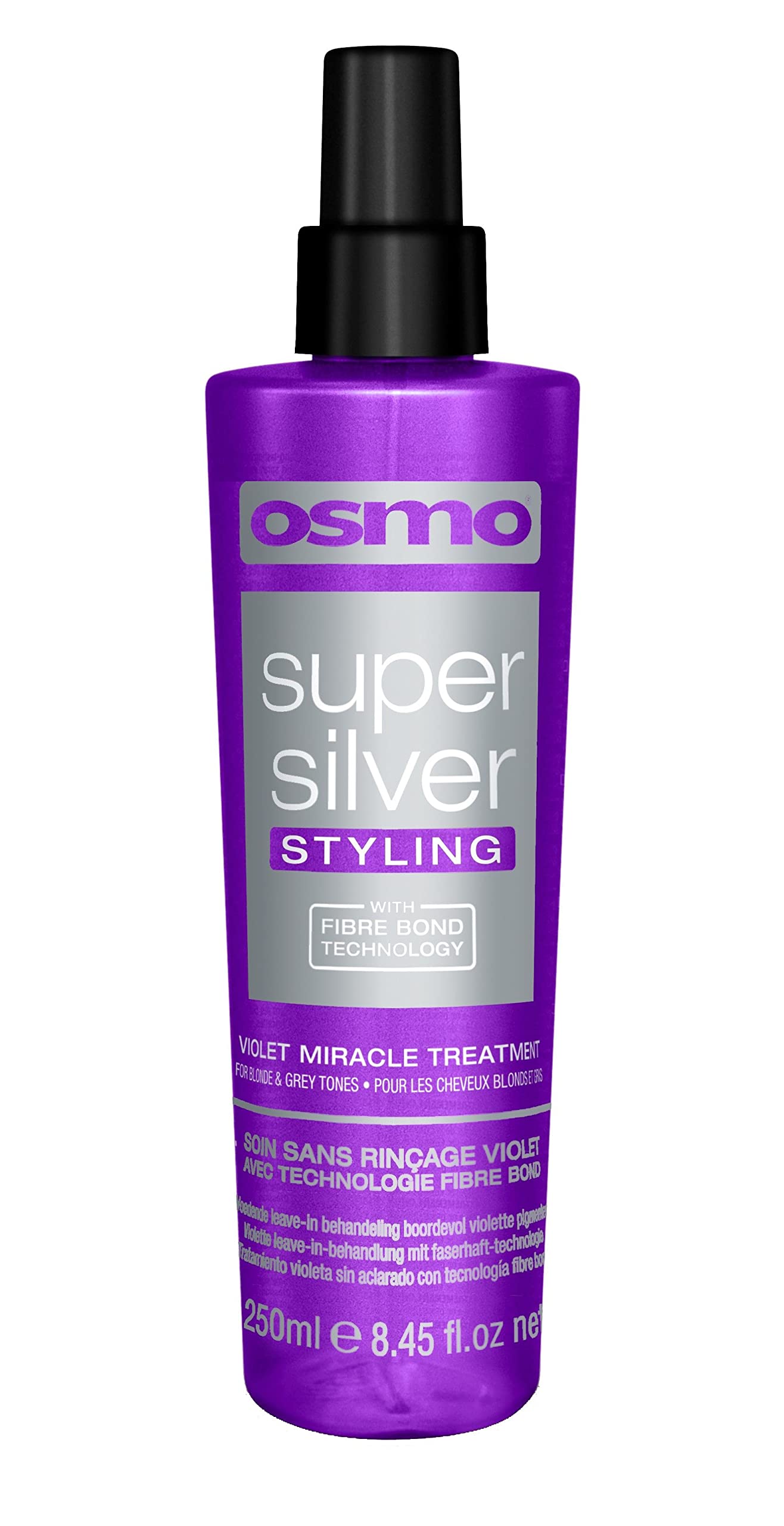 Osmo Super Silver Violet Miracle Styling Hair Treatment Spray for Blonde, Silver & Grey Hair 250ml