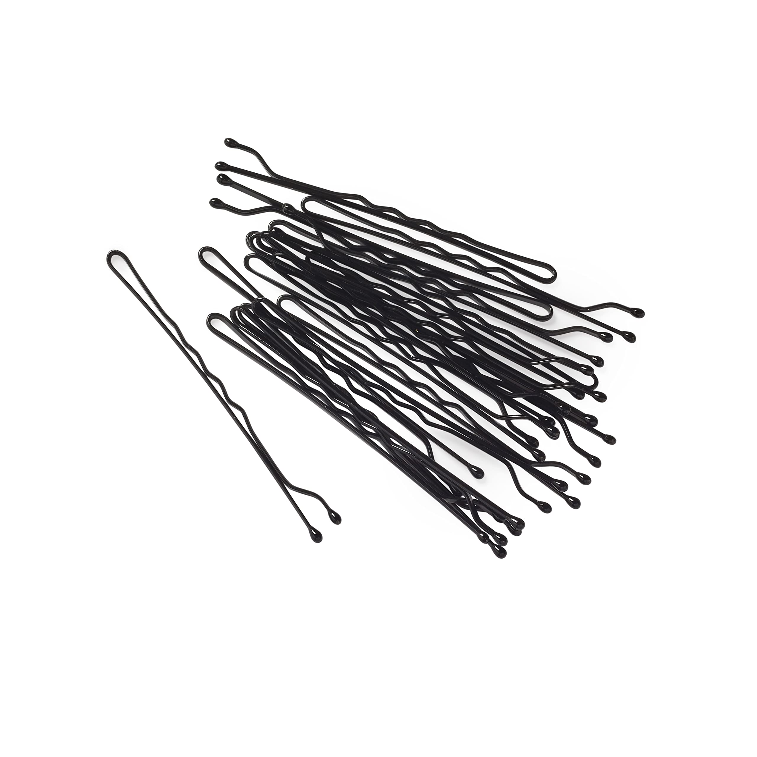 Manicare 24 Kirbigrips Schwarze 5 cm, gewellte Haarnadeln, Haarklammern zum Halten 4