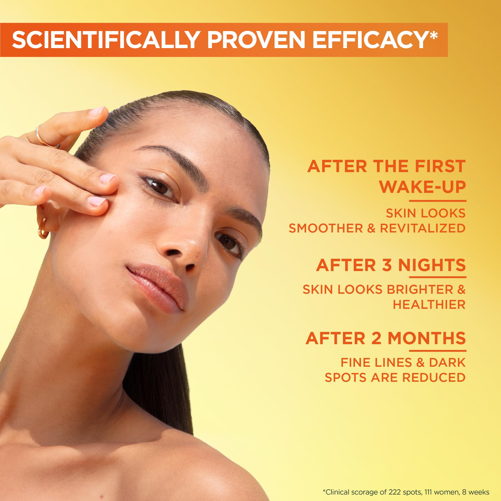 Garnier Gezieltes Anti-Pigmentflecken-Nachtserum für das Gesicht, mit 10 % reinem Vitamin 7