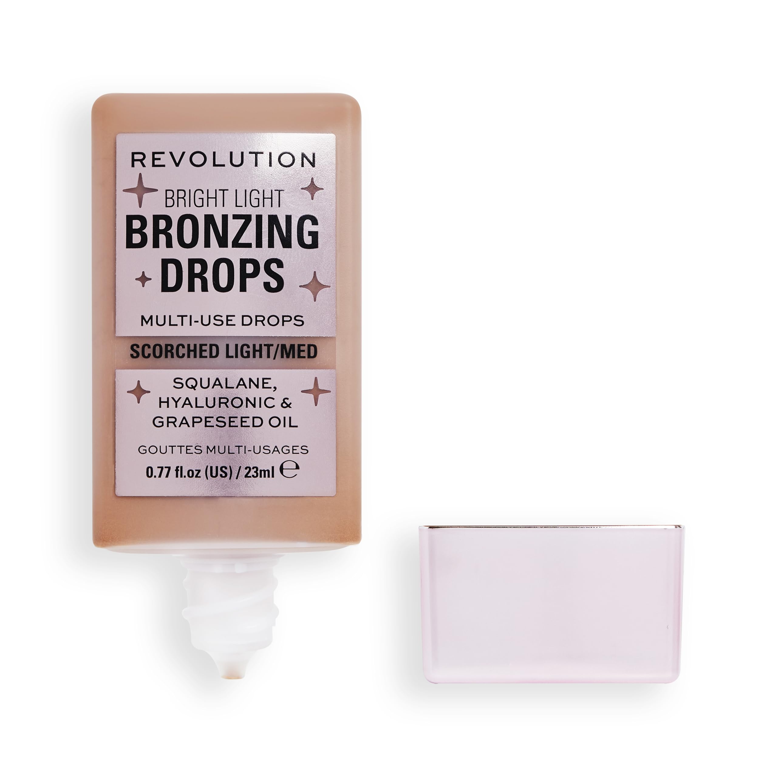 Makeup Revolution Bright Light Bronzing Drops with Hyaluronic Acid, Bronze Scorched, 23ml 5