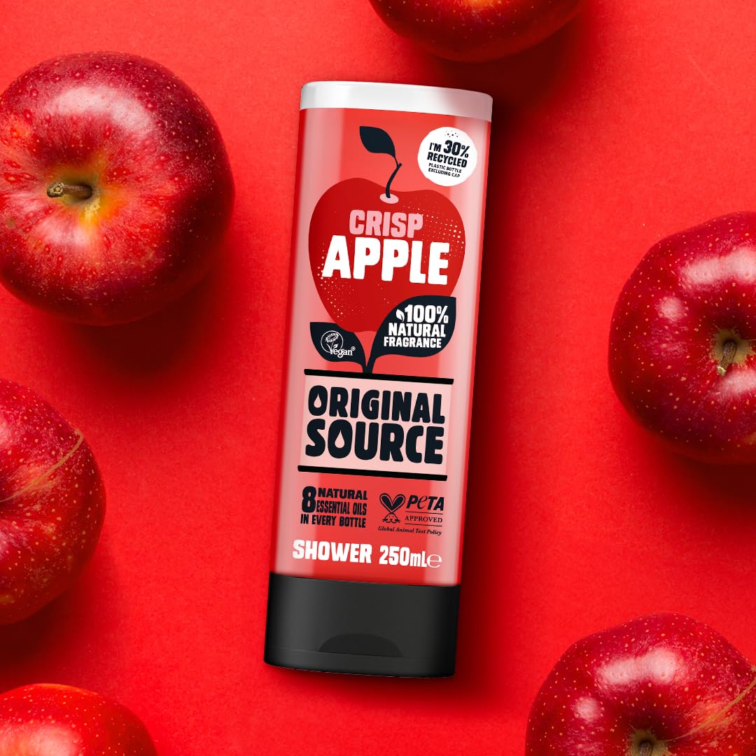Original Source Crisp Apple Duschgel Multipack (6 x 250 ml) – Vegan, Parabenfrei 5