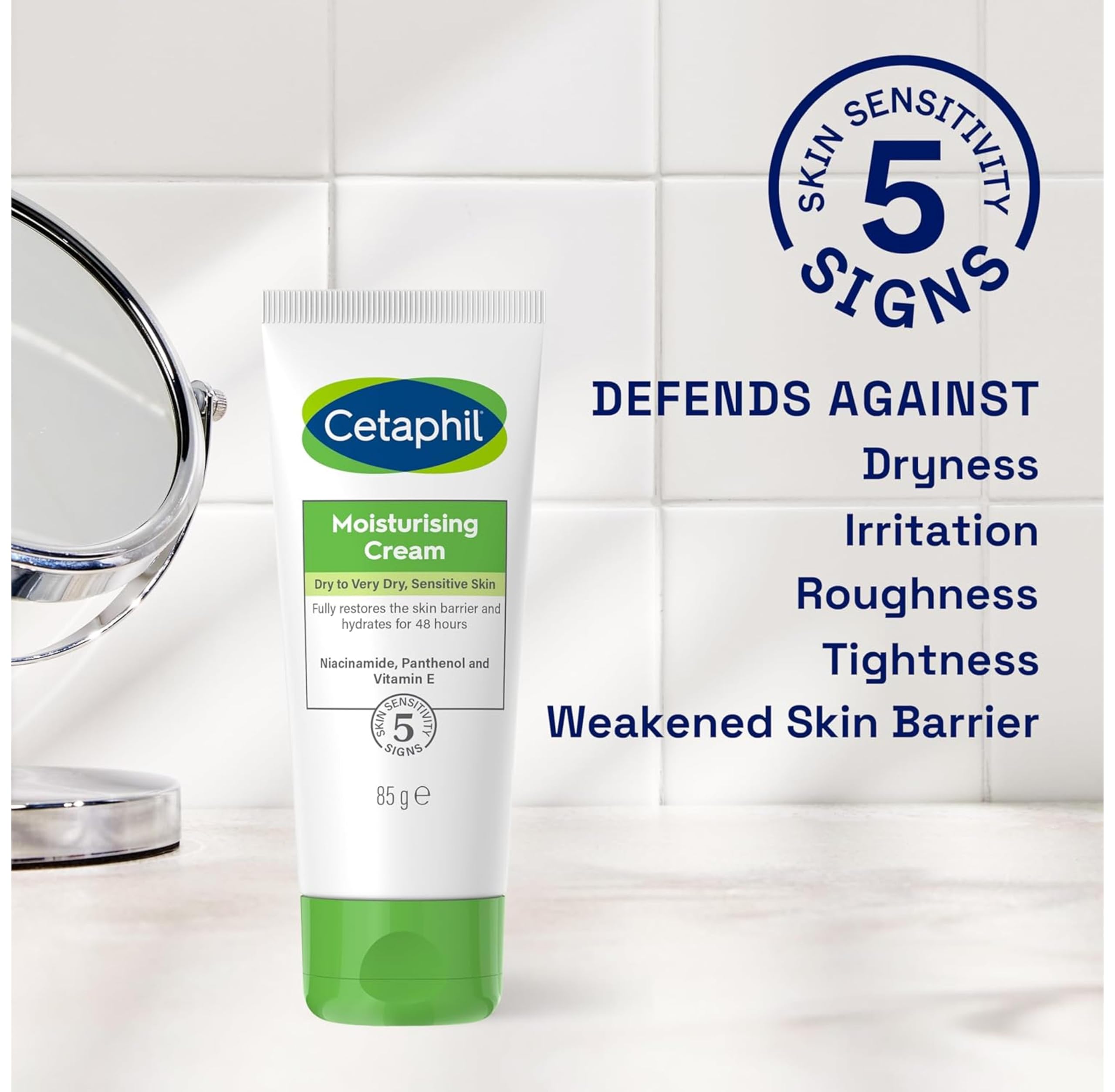 Cetaphil Feuchtigkeitscreme für Gesicht, Hände und Körper, Reisegröße, Feuchtigkeitscreme 8
