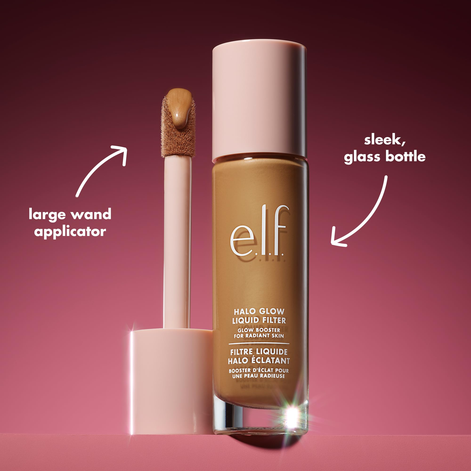 elf Halo Glow Liquid Filter, Teint-Booster für einen strahlenden, weichgezeichneten Teint 5