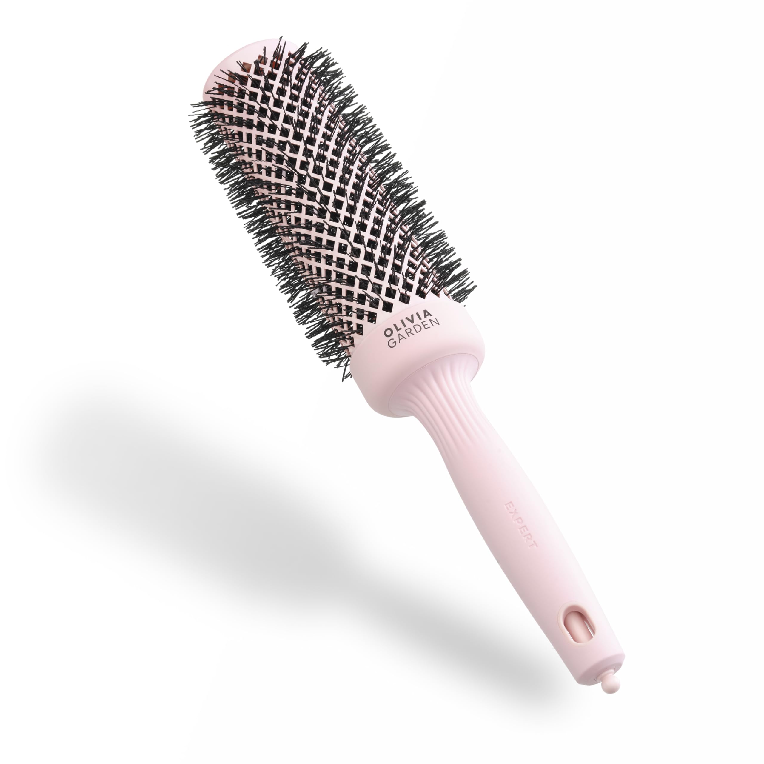 Olivia Garden Expert Blowout Speed Round Brush - Pastel Pink - Size 45 - Ceramic Coated for 25% Faster Blowouts