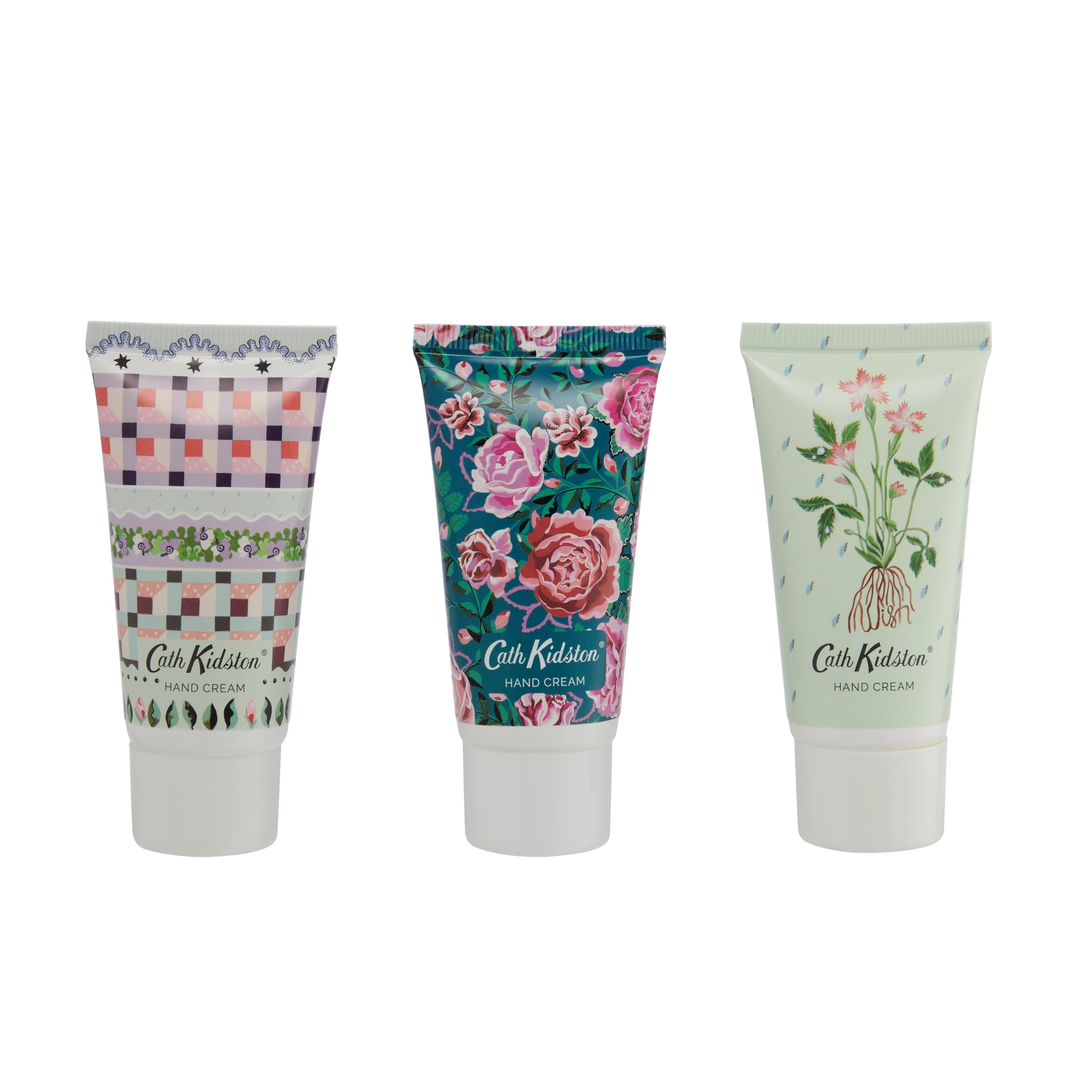 Cath Kidston Handcremes, 3 x 30 ml, 3 Duftrichtungen, Feuchtigkeitscreme für die Hände, passend für P