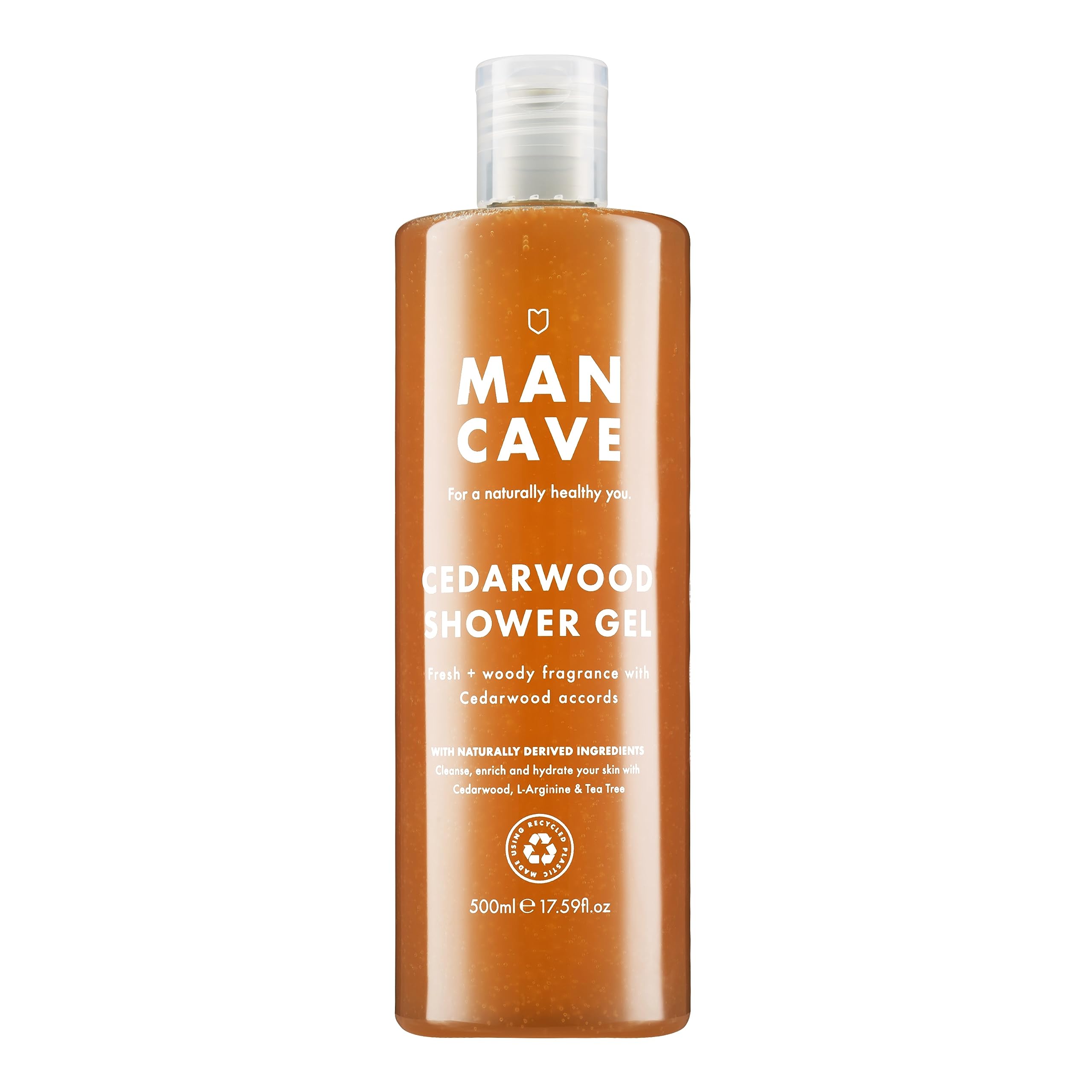 ManCave Cedarwood Shower Gel for Men - Deeply Cleansing & Vegan Friendly