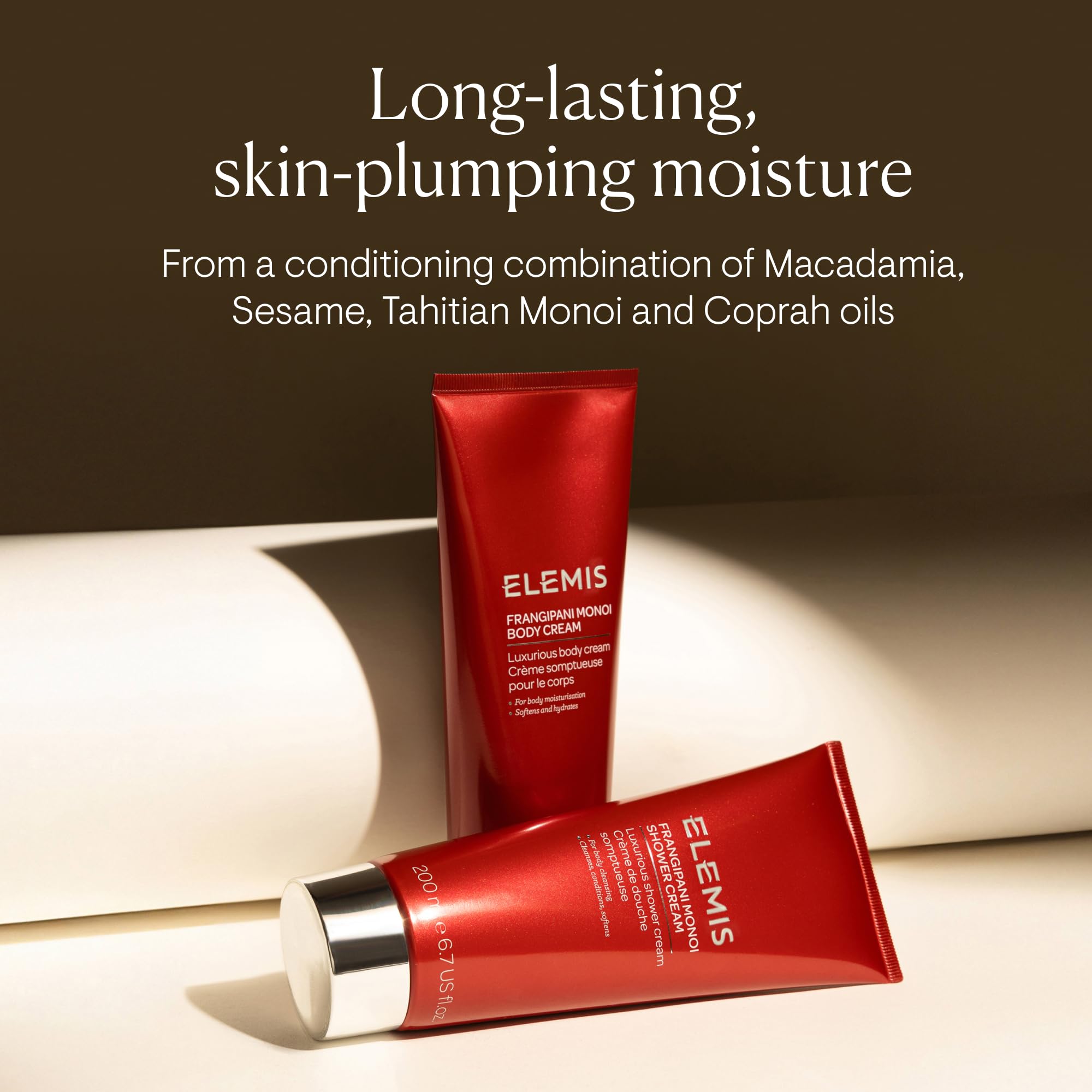 ELEMIS Frangipani Monoi Luxurious Glow Body Butter for Softening and Hydrating Radiance, 200ml 3