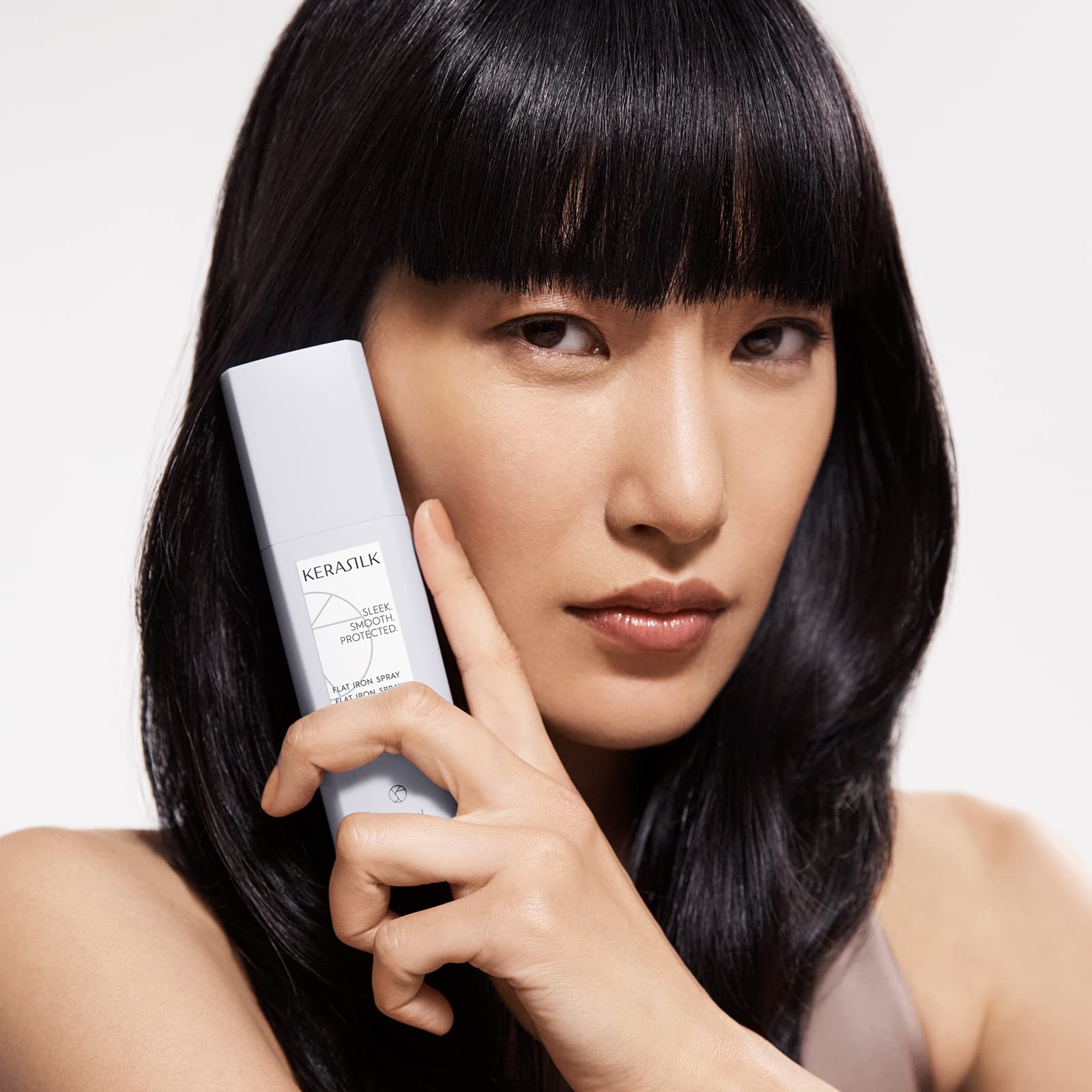 Kerasilk Flat Iron Spray for All Hair Types with Vegan Heat Protection Formula 3